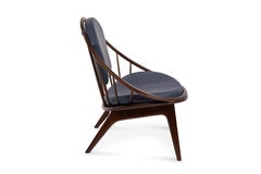 Ib Kofod-Larsen Spindle Back & Leather Peacock Chair