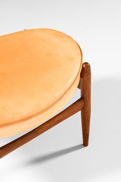 Ib Kofod-Larsen Stool Model Elizabeth by Christensen & Larsen in Denmark