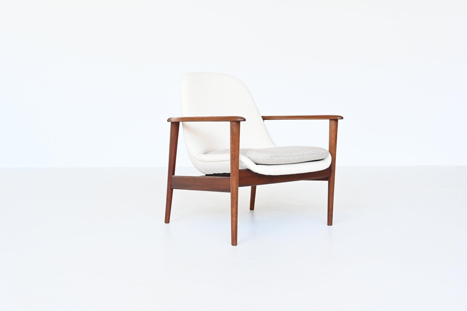 Danish IB Kofod Larsen Style Scandinavian Lounge Chair, Denmark, 1960