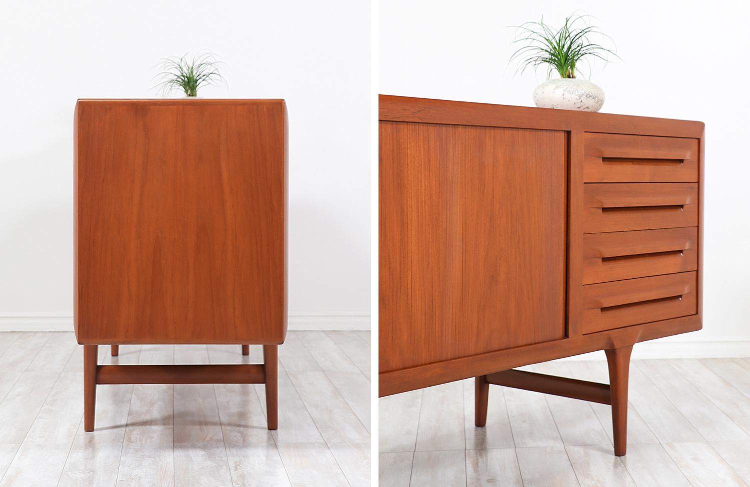 Ib Kofod-Larsen Tambour Door Teak Credenza for Faarup Møbelfabrik 7