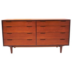 Ib Kofod-Larsen Teak 8-Drawer Dresser Brande Mobelfabrik
