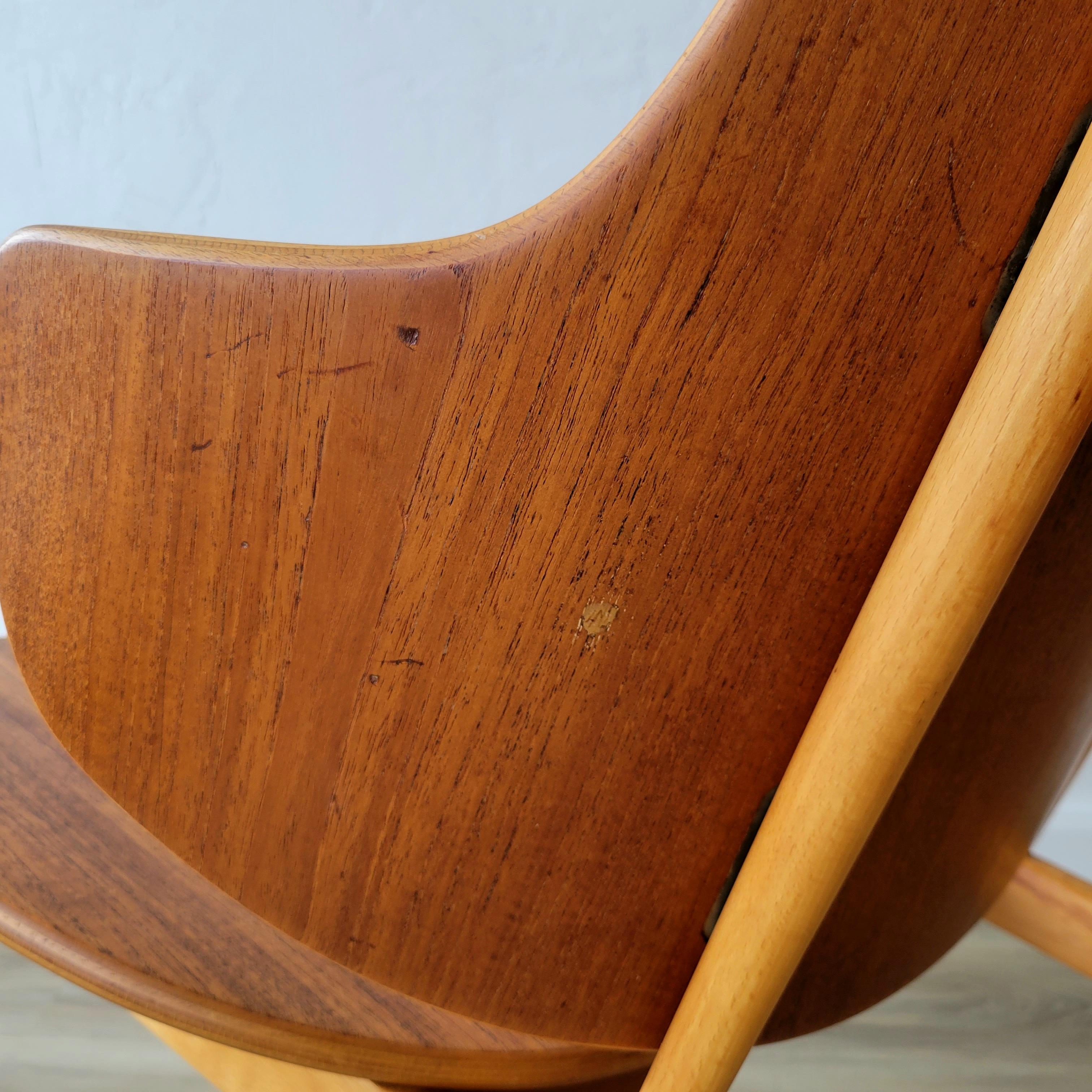 Ib Kofod Larsen Teak/Beech Penguin Lounge Chair 2