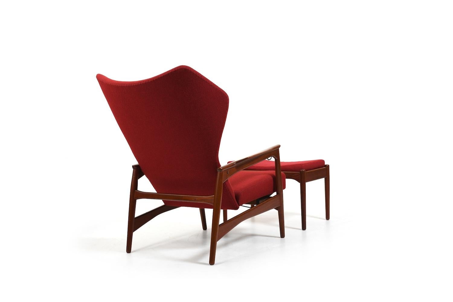 Ib Kofod-Larsen Teak Cloud Master Reclinner Chair 1950s For Sale 5
