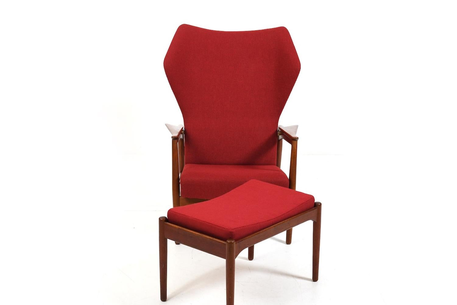 Ib Kofod-Larsen Teak Cloud Master Reclinner Chair 1950s For Sale 1