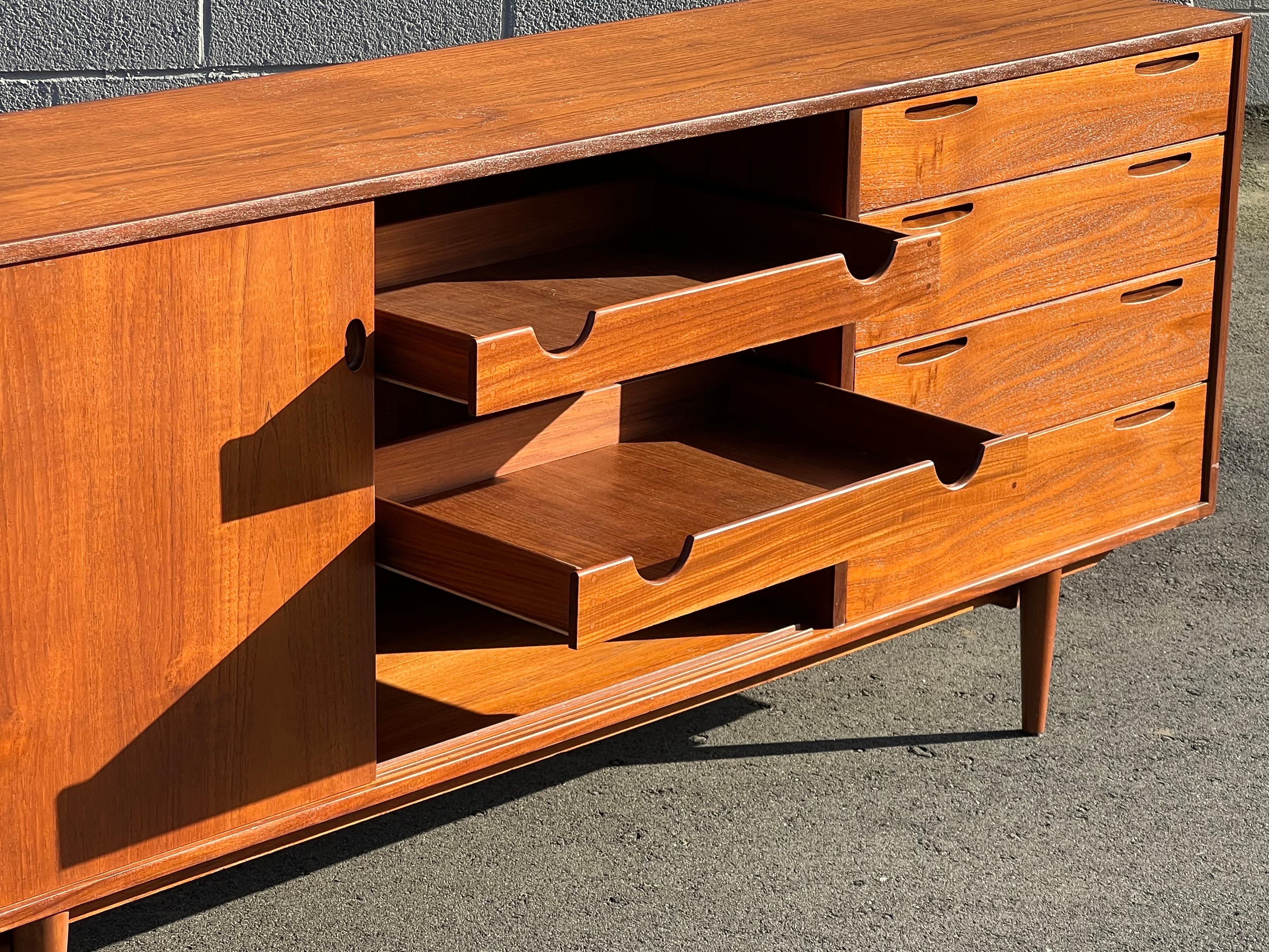 Mid-Century Modern Ib Kofod-Larsen Teak Credenza for Clausen and Sons For Sale