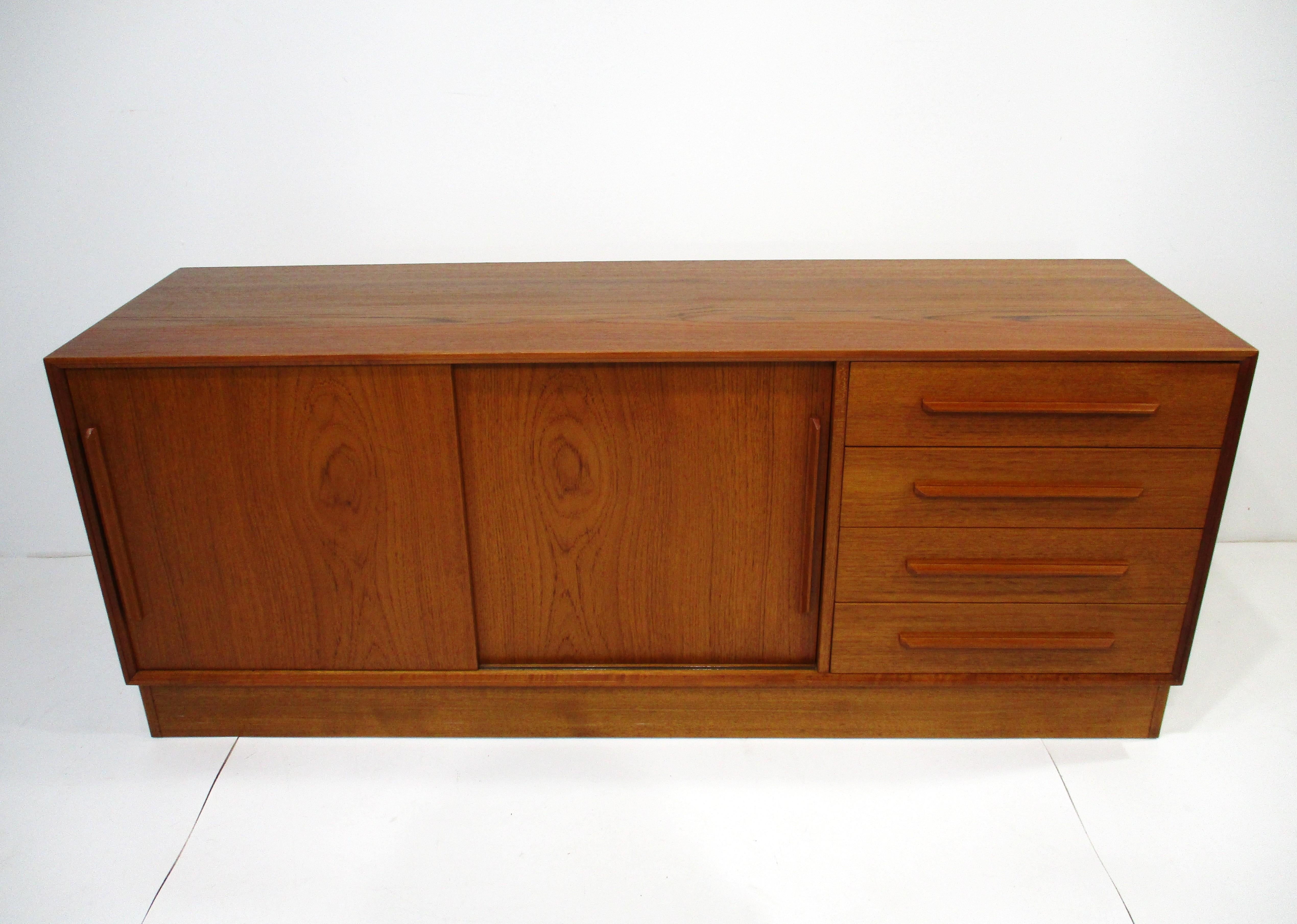 Ib Kofod Larsen Teak Credenza Sideboard for Faarup Denmark (B) For Sale 6