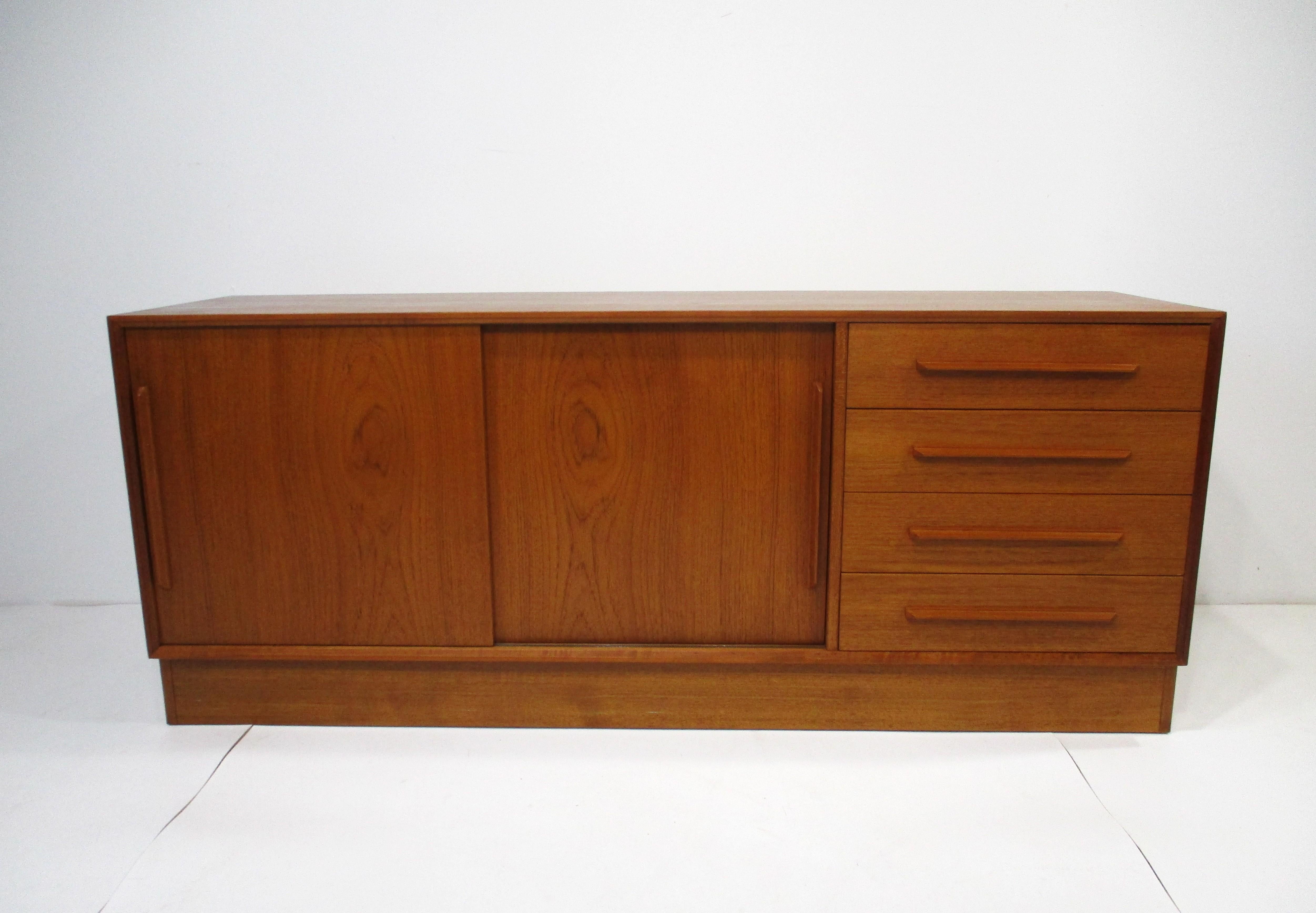 Ib Kofod Larsen Teak Credenza Sideboard for Faarup Denmark (B) For Sale 7
