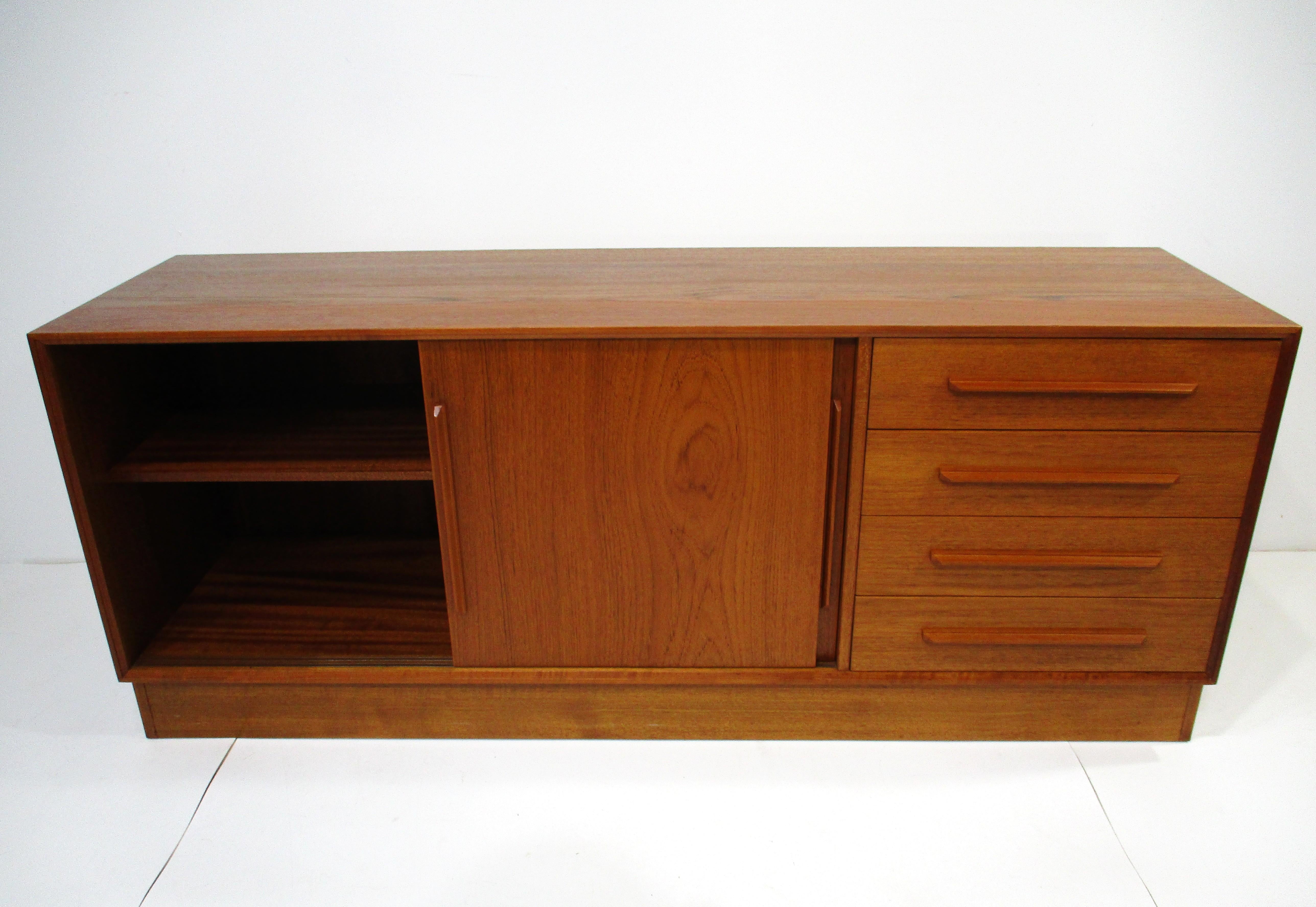 Danish Ib Kofod Larsen Teak Credenza Sideboard for Faarup Denmark (B) For Sale