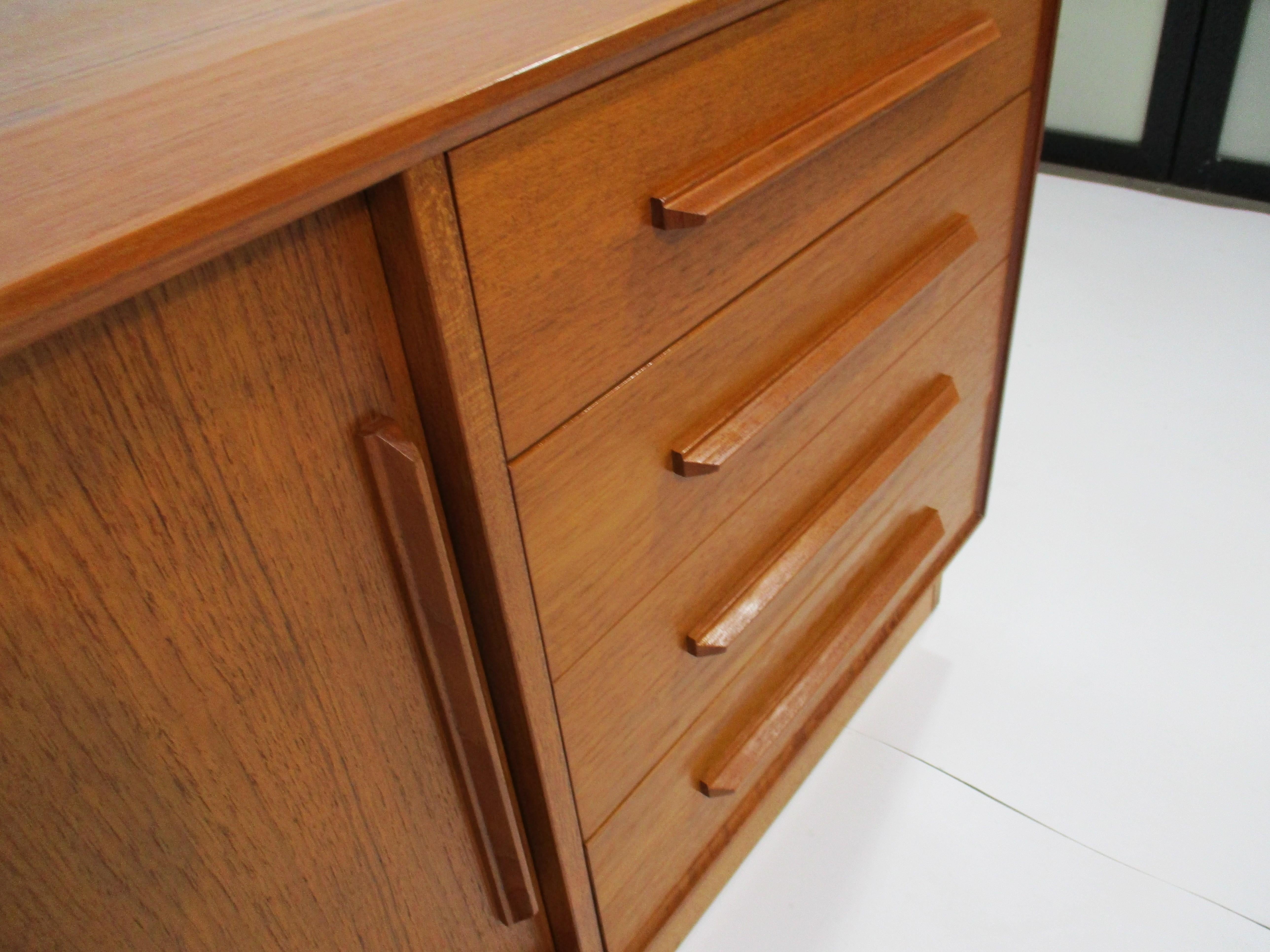 20th Century Ib Kofod Larsen Teak Credenza Sideboard for Faarup Denmark (B) For Sale