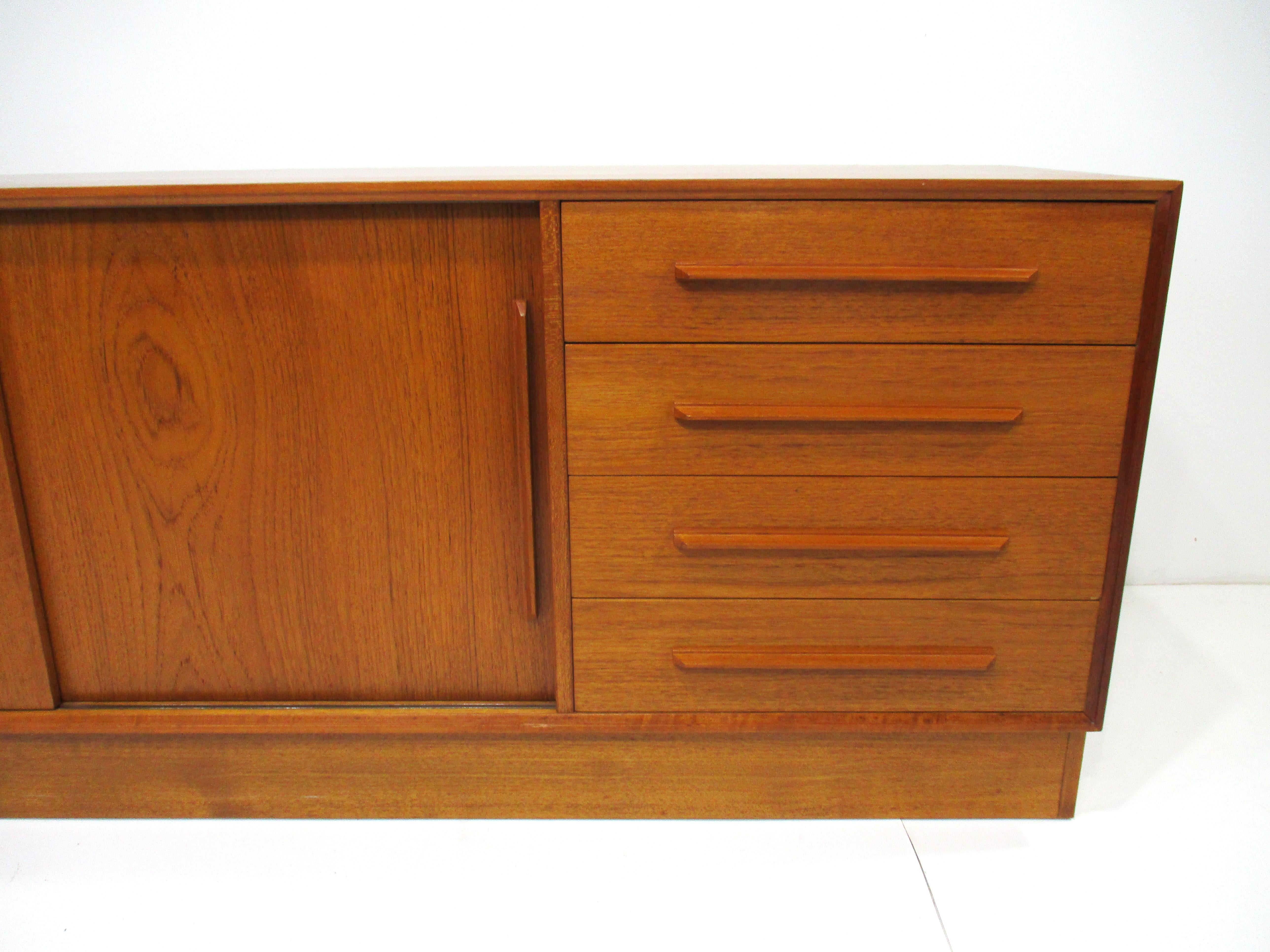 Ib Kofod Larsen Teak Credenza Sideboard for Faarup Denmark (B) For Sale 3