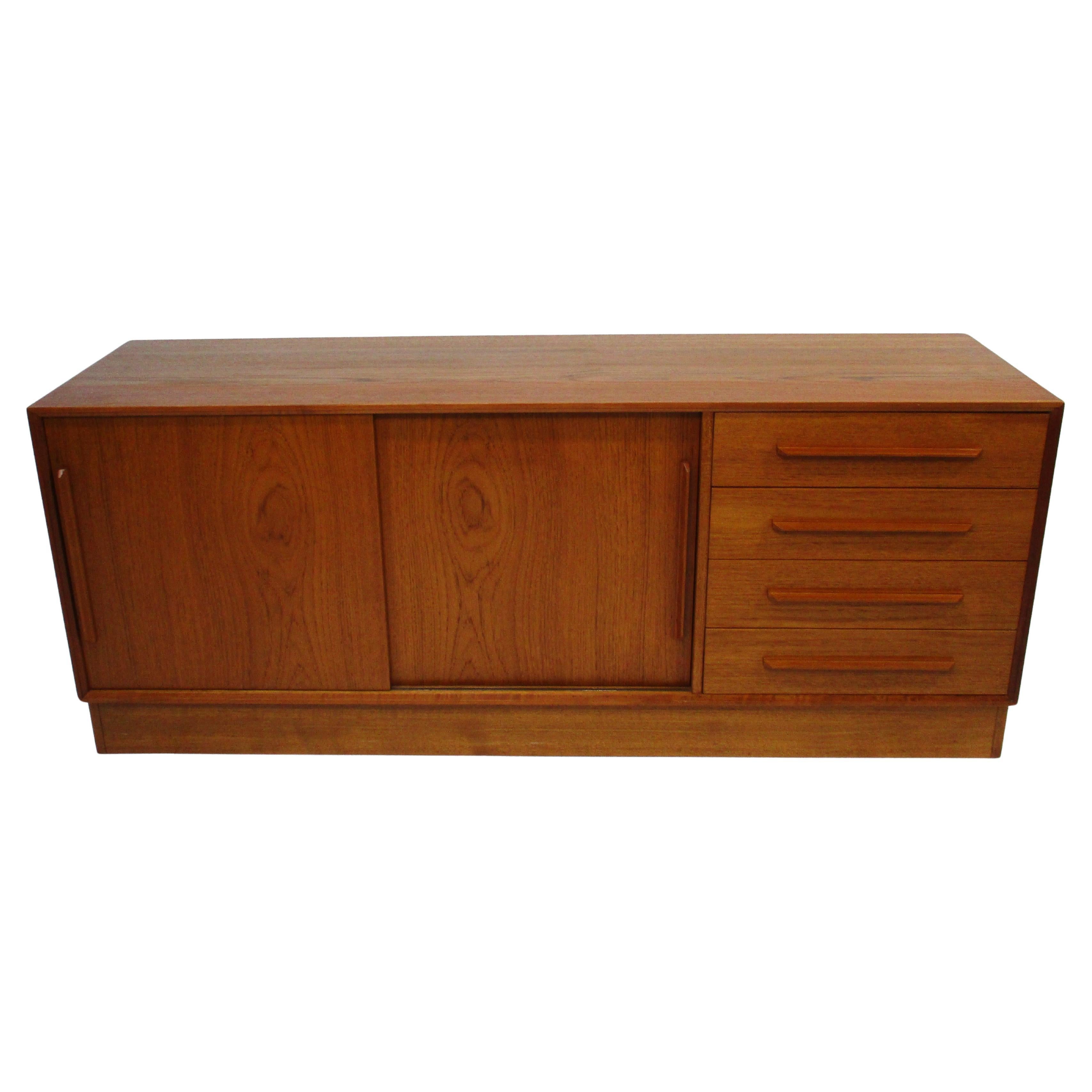 Ib Kofod Larsen Teak Credenza Sideboard for Faarup Denmark (B) For Sale