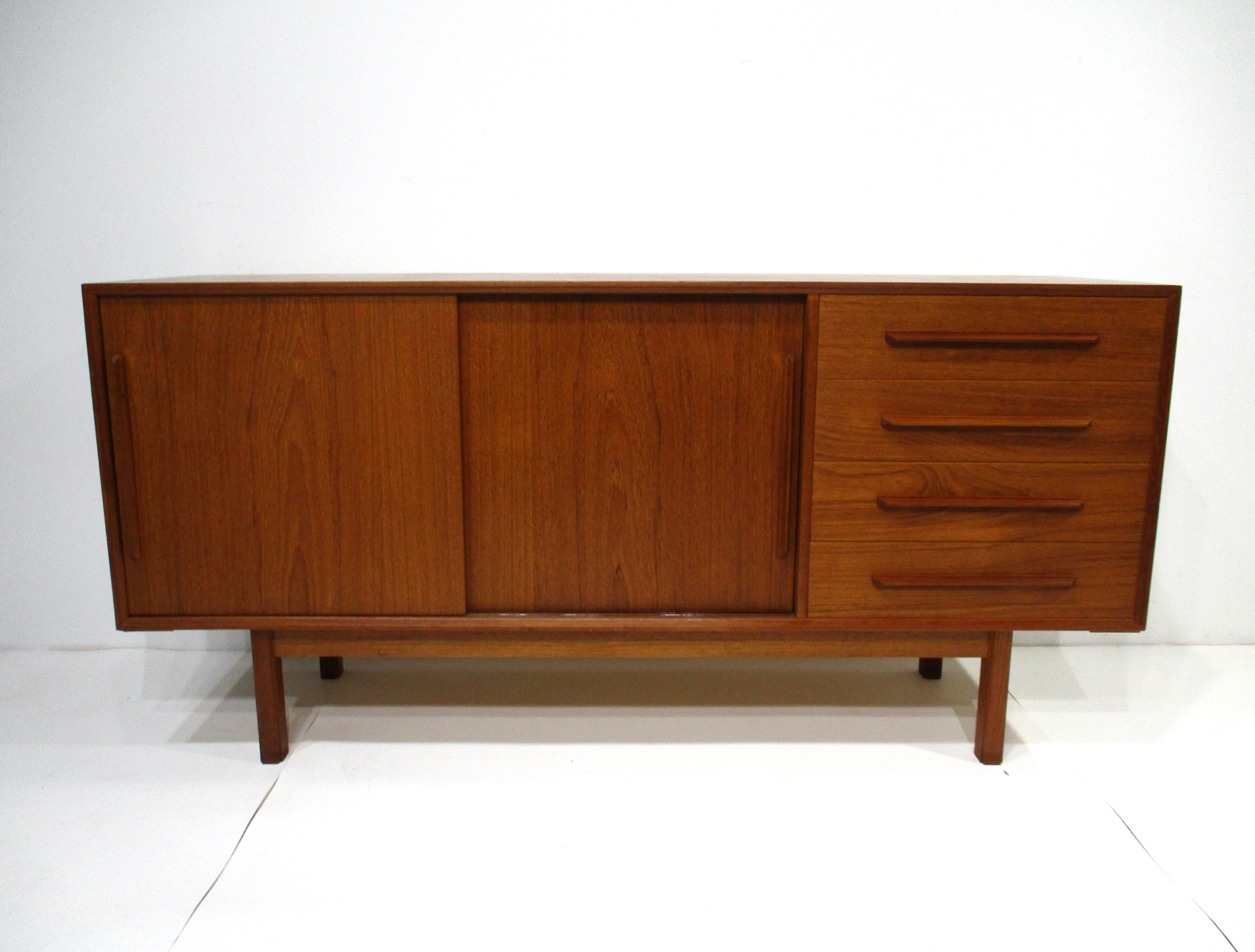 Ib Kofod Larsen Teak Credenza / Sideboard for Faarup Denmark For Sale 10