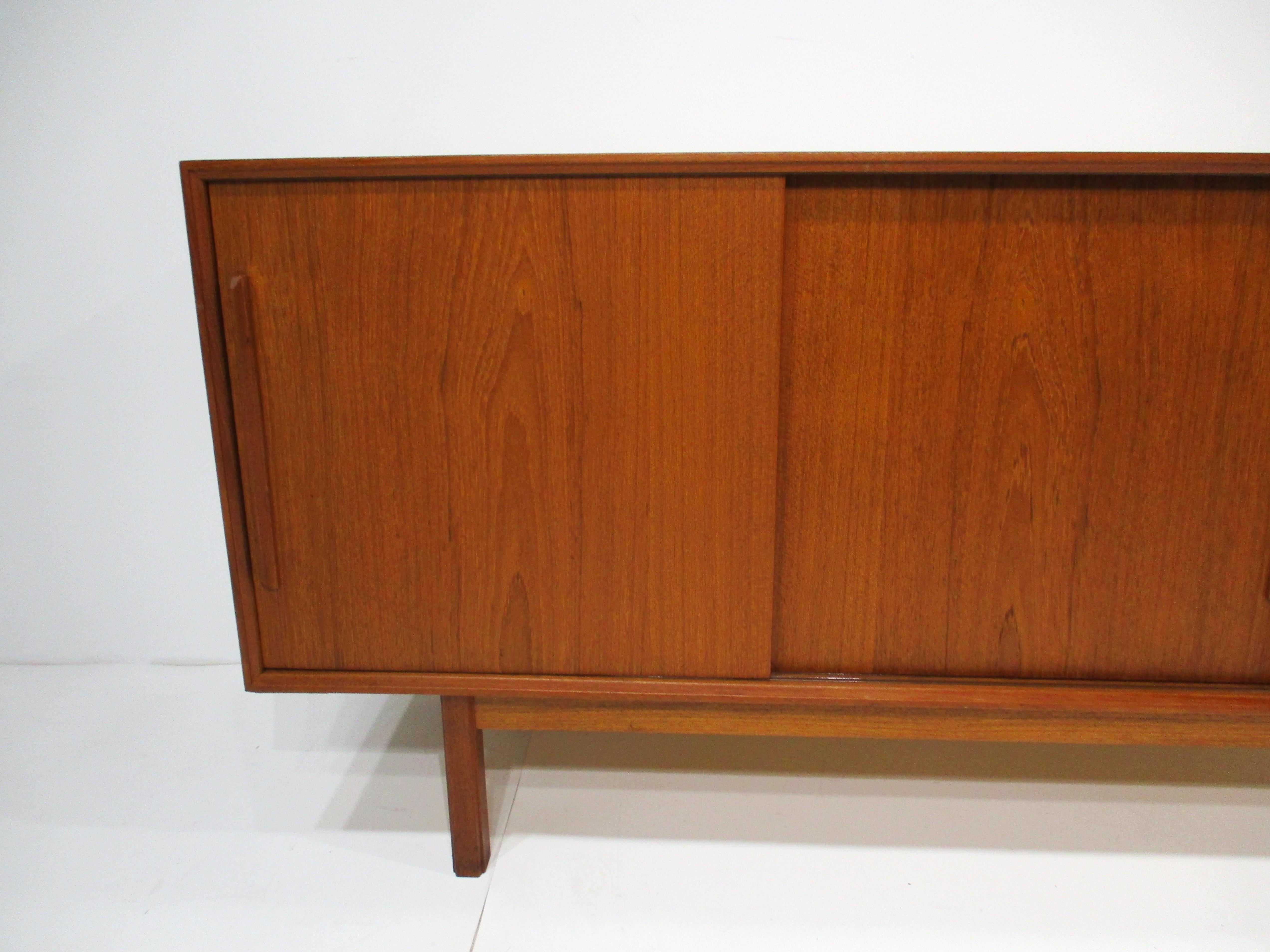 Ib Kofod Larsen Teak Credenza / Sideboard for Faarup Denmark For Sale 2