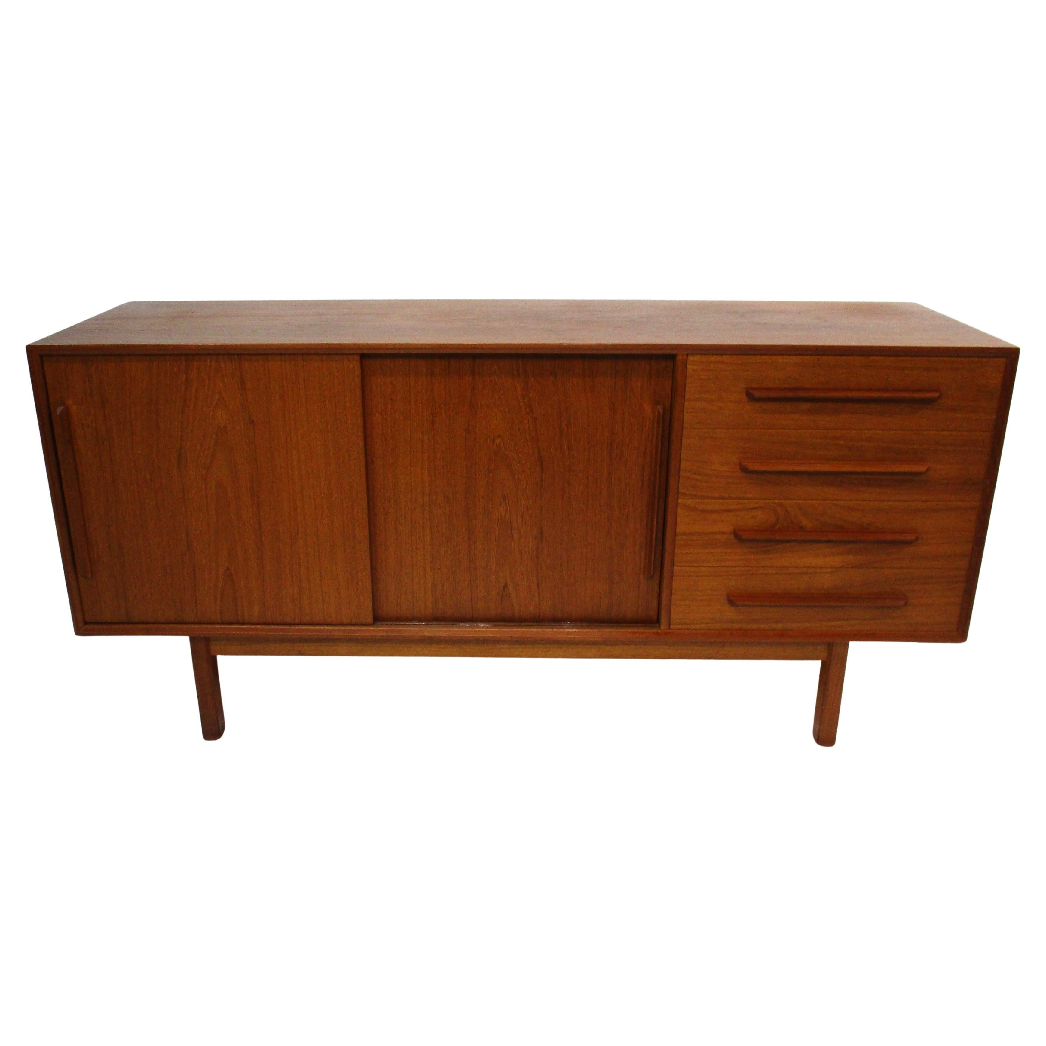 Ib Kofod Larsen Teak Credenza / Sideboard for Faarup Denmark