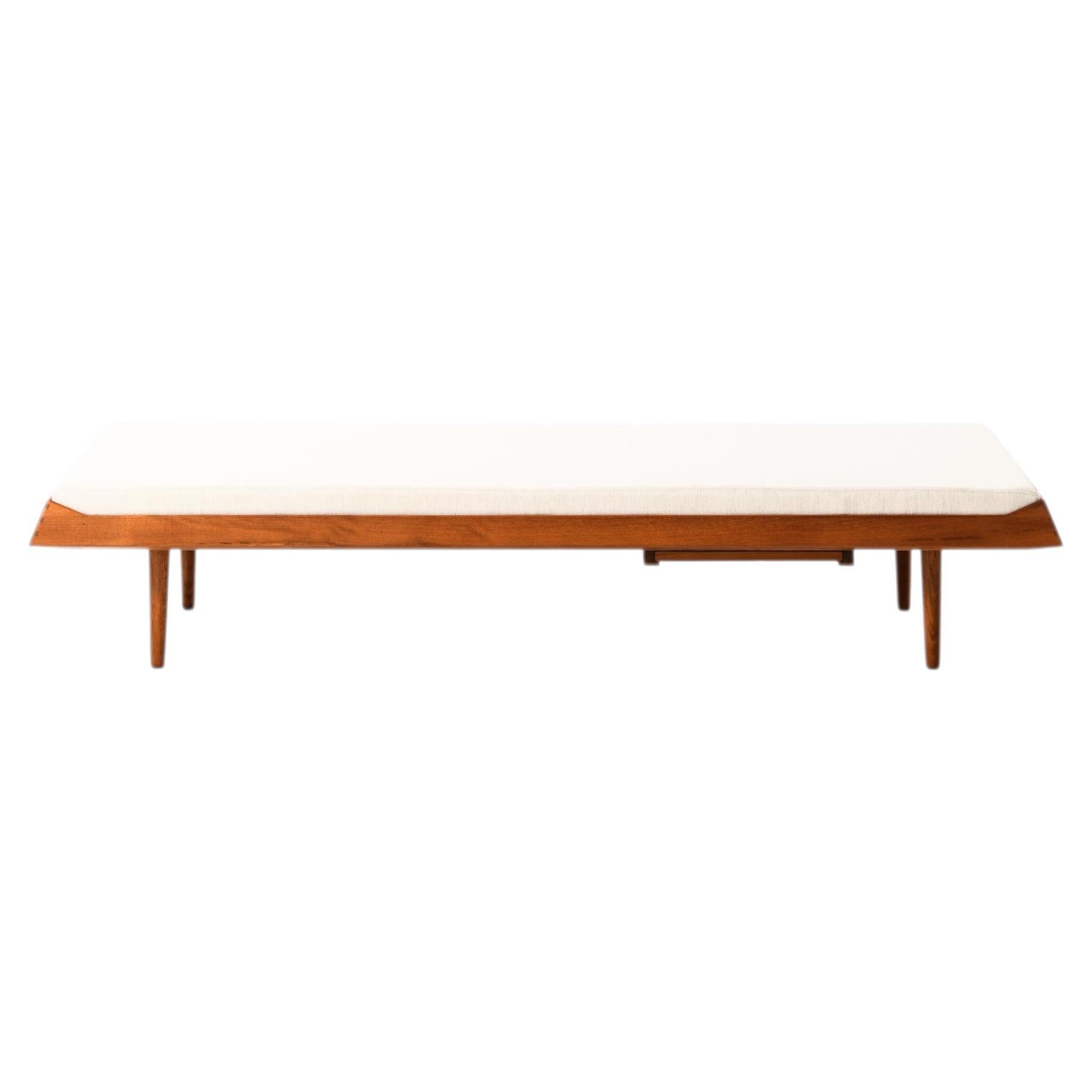 Ib Kofod-Larsen Teak Daybed by Christensen & Larsen, 1950s For Sale