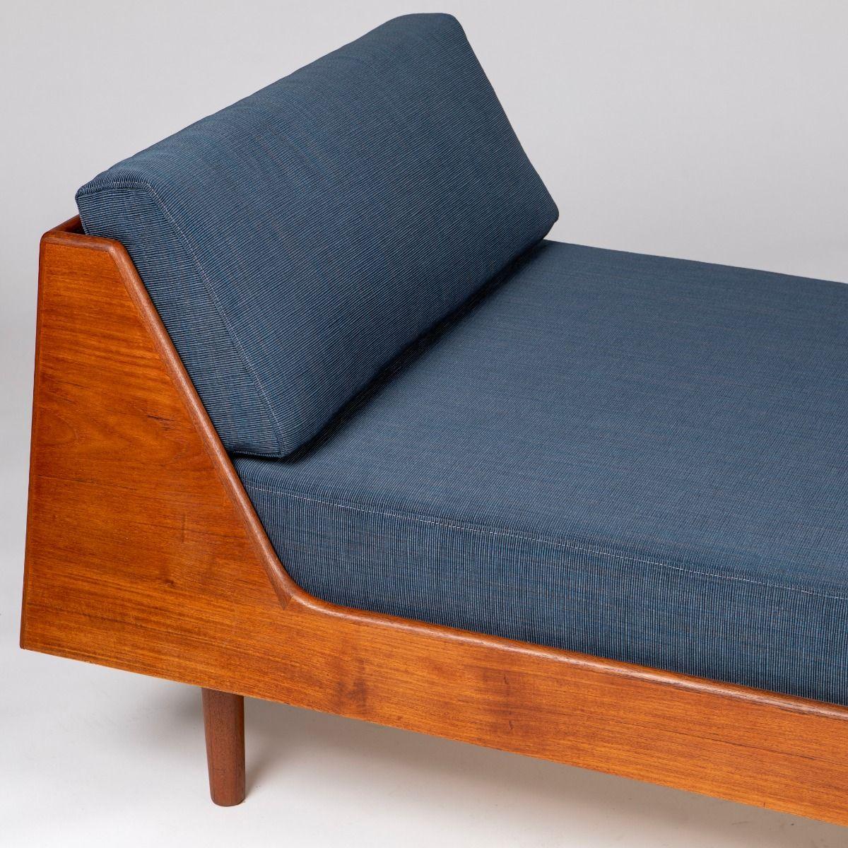 Lit de jour en teck Ib Kofod-Larsen, Christensen & Larsen Bon état - En vente à Kastrup, DK