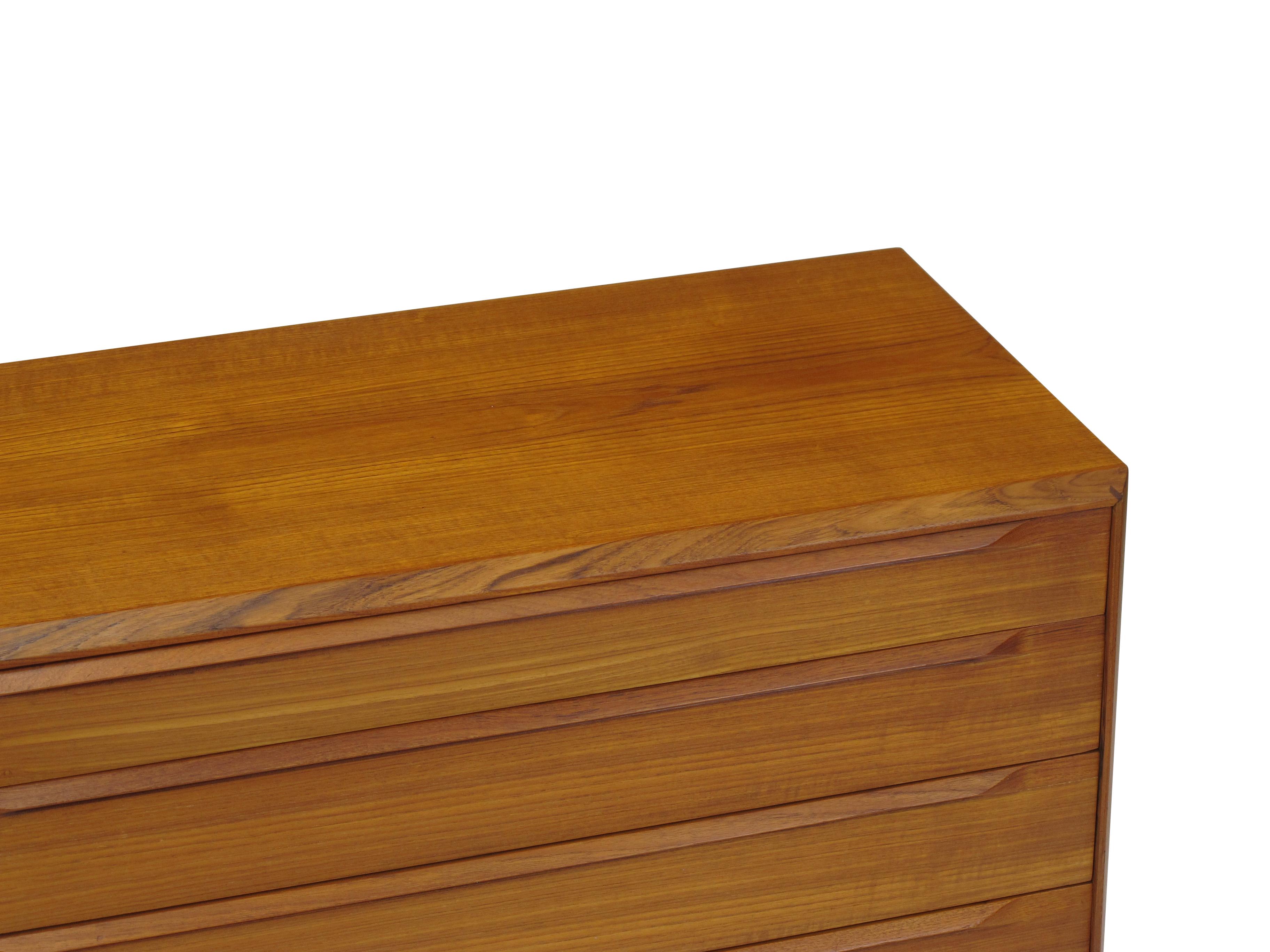 Danish IB Kofod-Larsen Teak Eight-Drawer Dresser