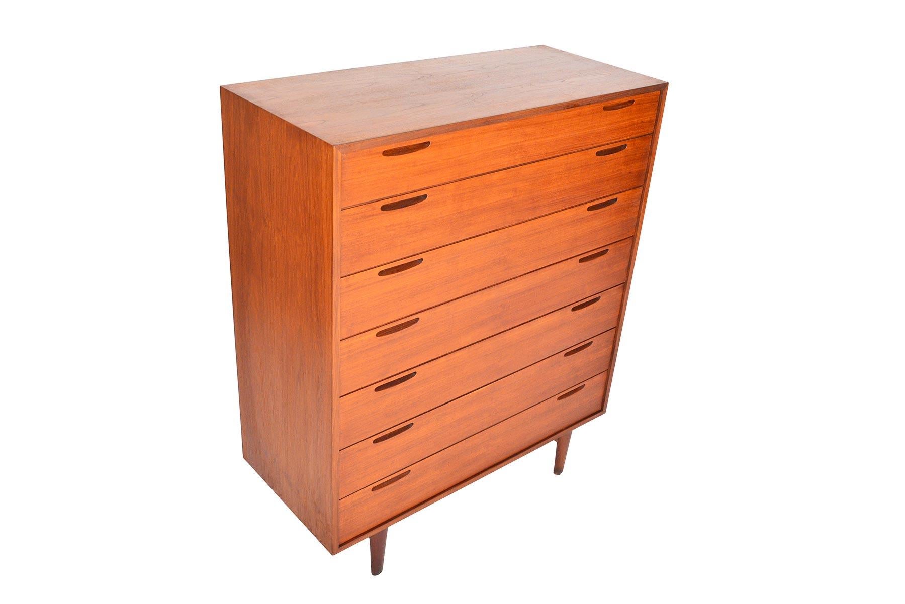 Danish Ib Kofod-Larsen Teak Highboy Dresser