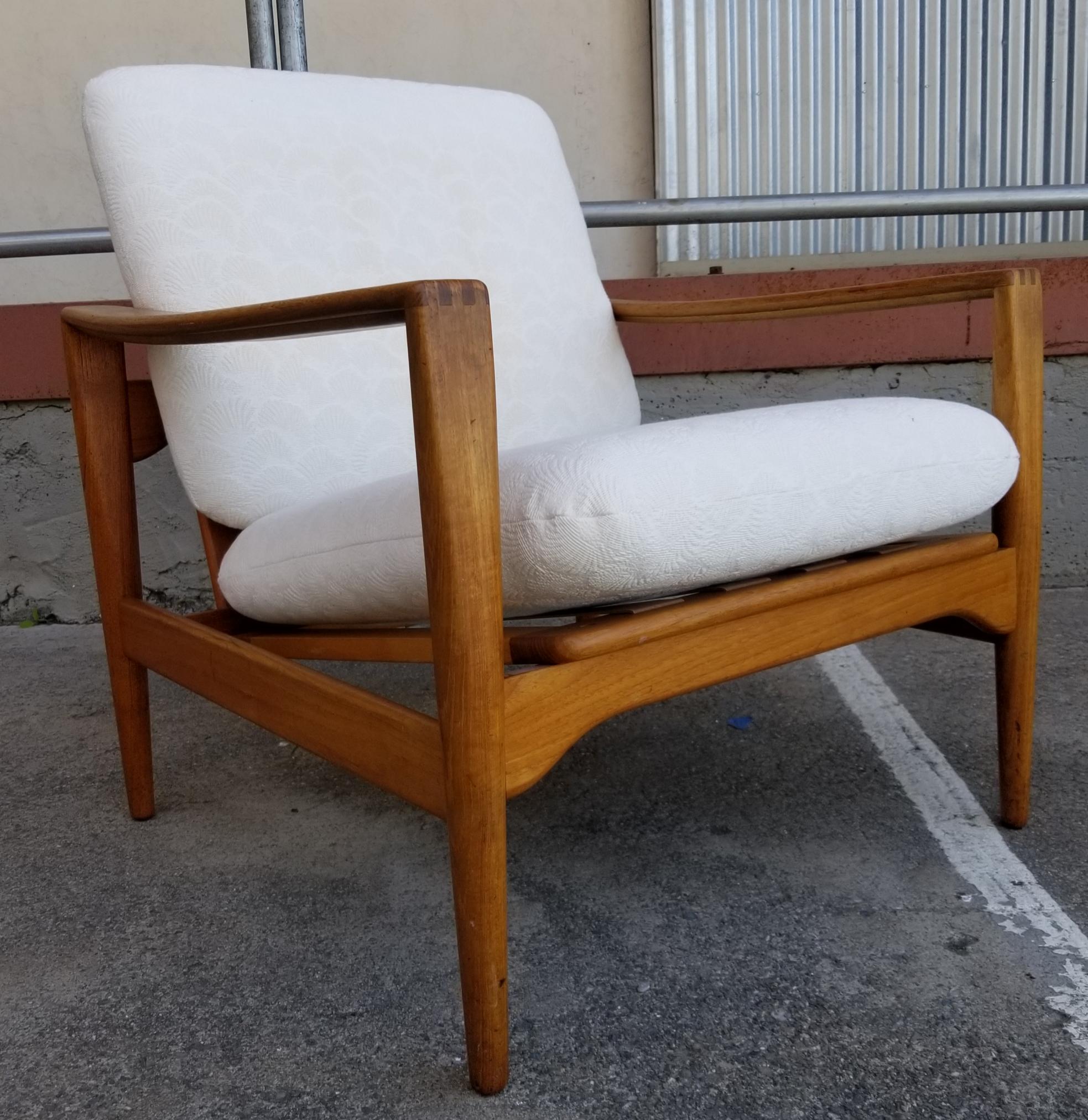 Ib Kofod Larsen Teak Lounge Chairs Pair 5