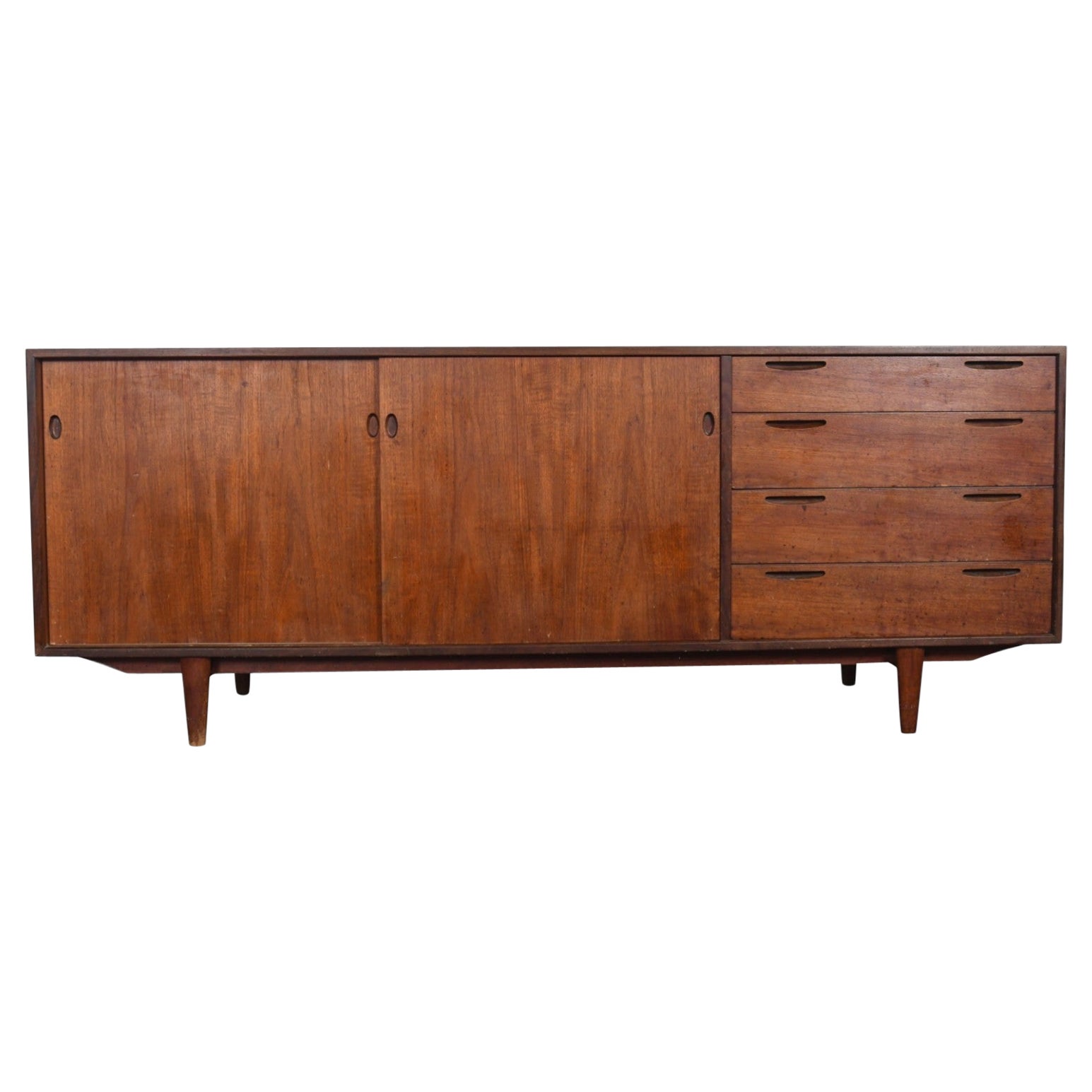 Ib Kofod Larsen Teak Mid Century Credenza for Brande