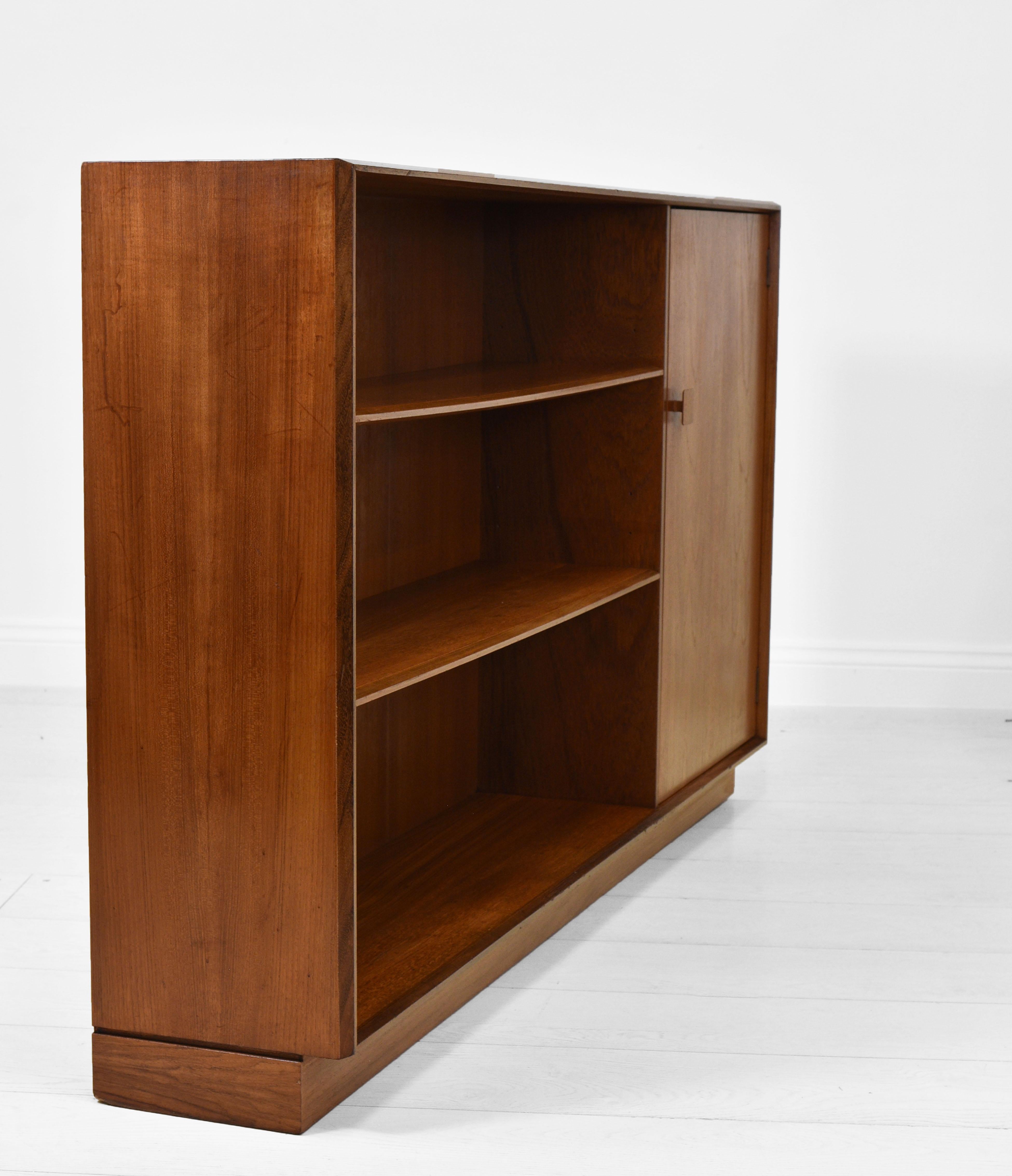 English Ib Kofod Larsen Teak Open Low Bookcase Mid Century Danish Design For G PLan