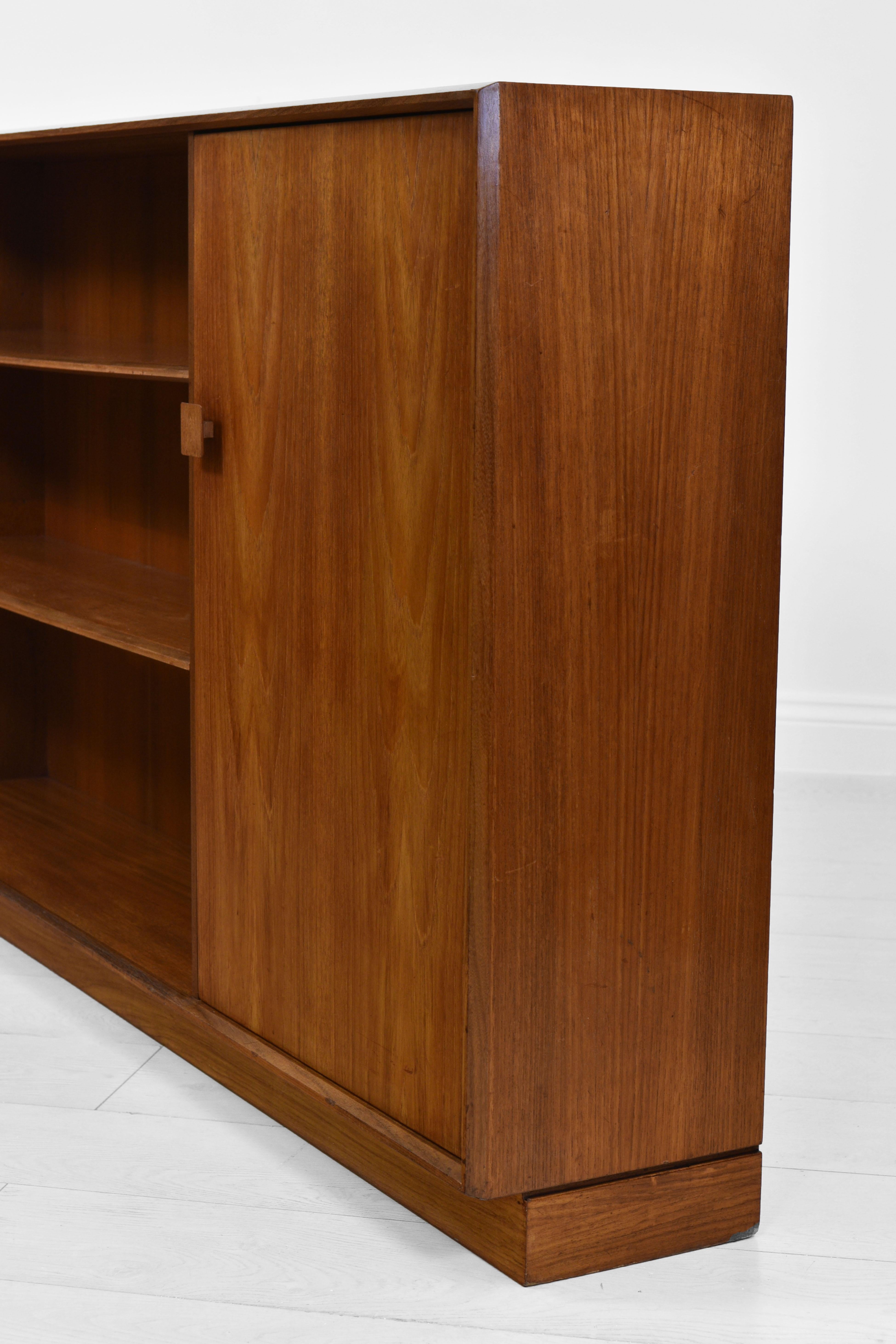 Ib Kofod Larsen Teak Open Low Bookcase Mid Century Danish Design For G PLan 1