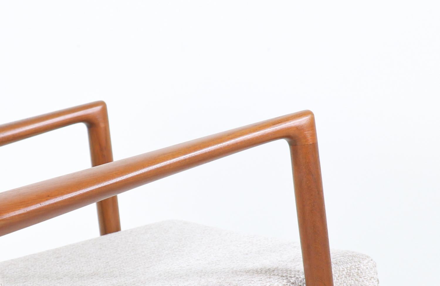 Ib Kofod-Larsen Teak Reclining Lounge Chair with Ottoman for Selig 2