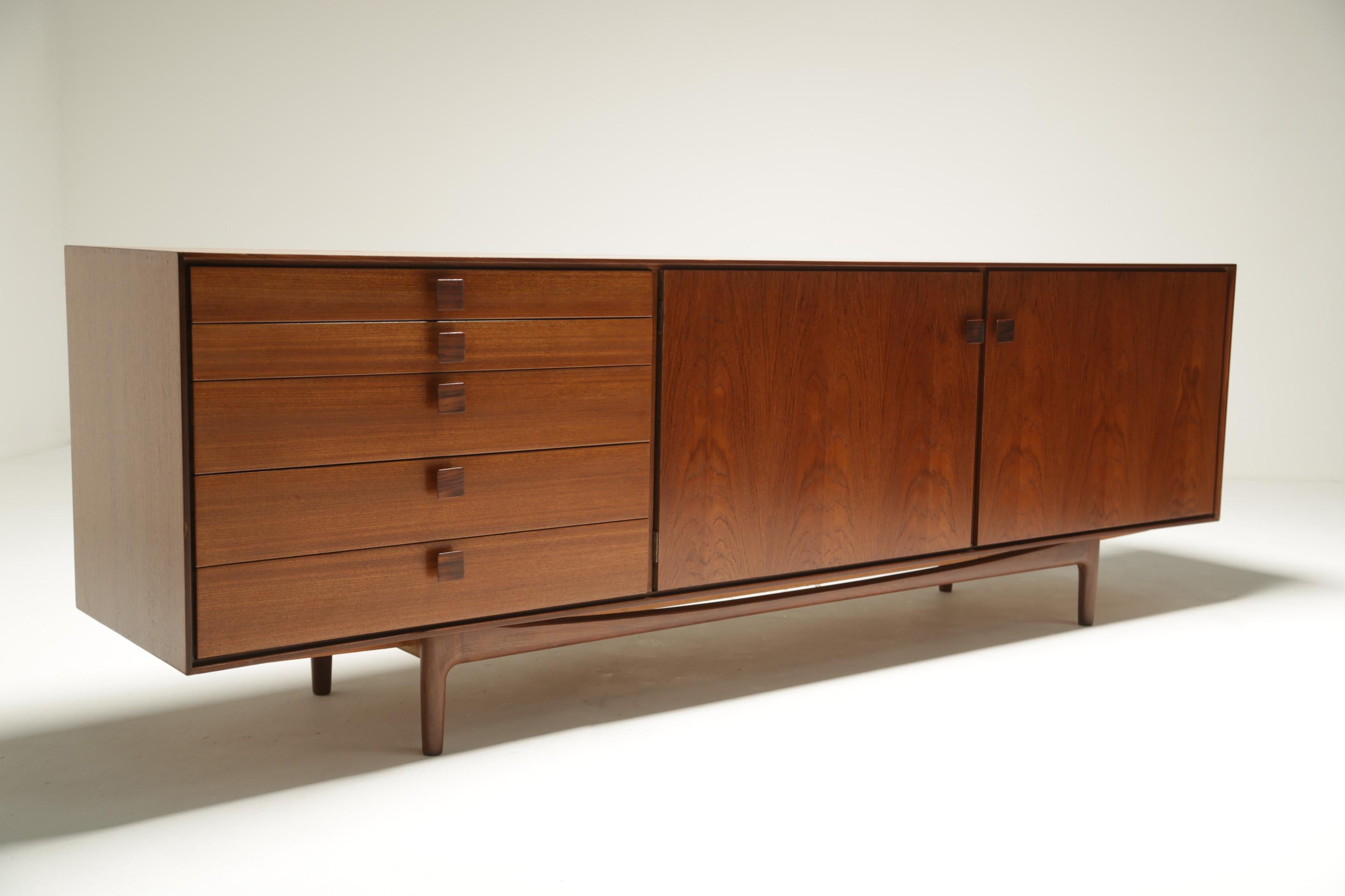 Danish Ib Kofod Larsen Teak Sideboard For Sale