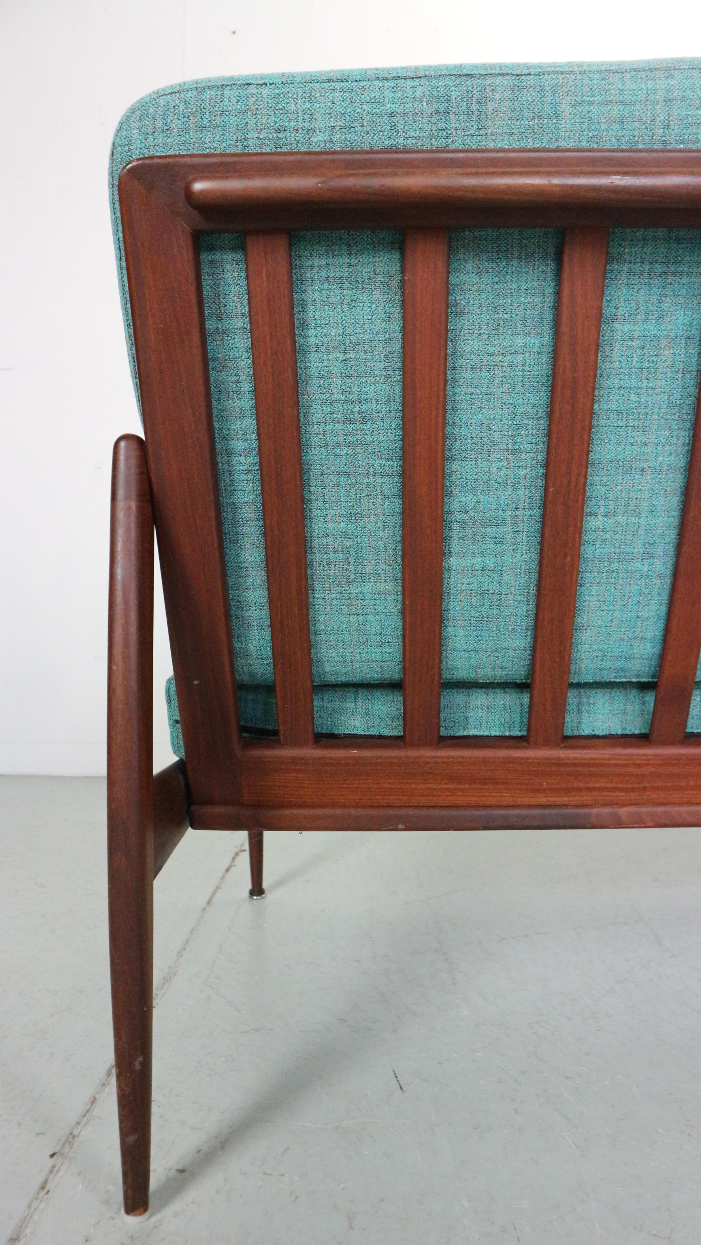 Ib Kofod-Larsen Three Seater Teak Sofa For Ope,  1950's Sweden 4