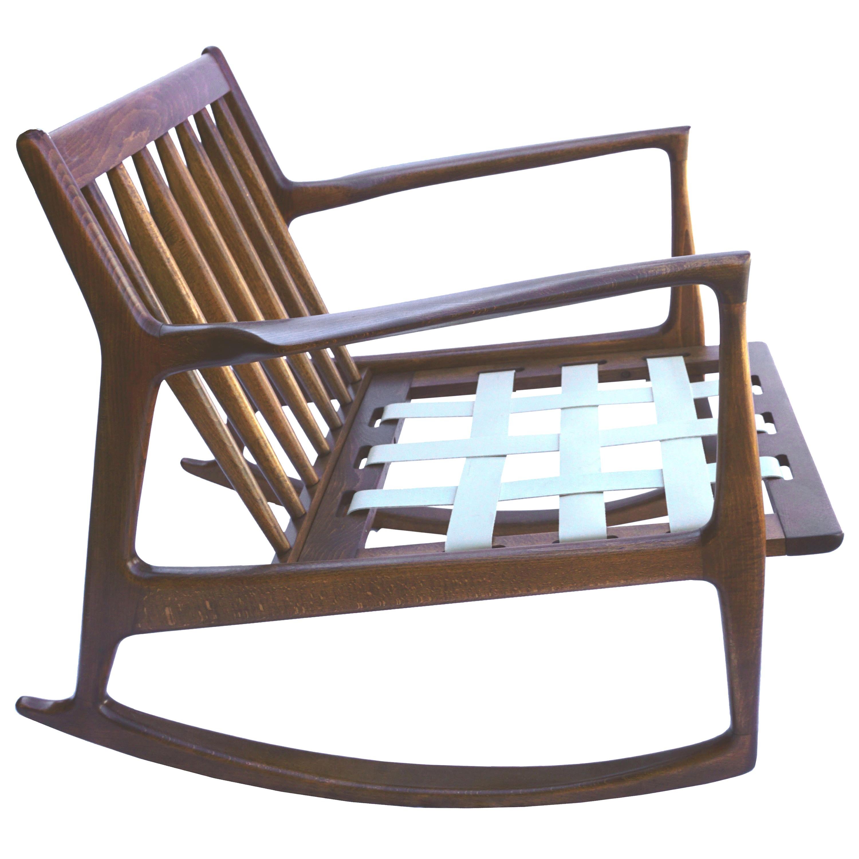 Ib Kofod-Larsen Walnut Rocking Chair