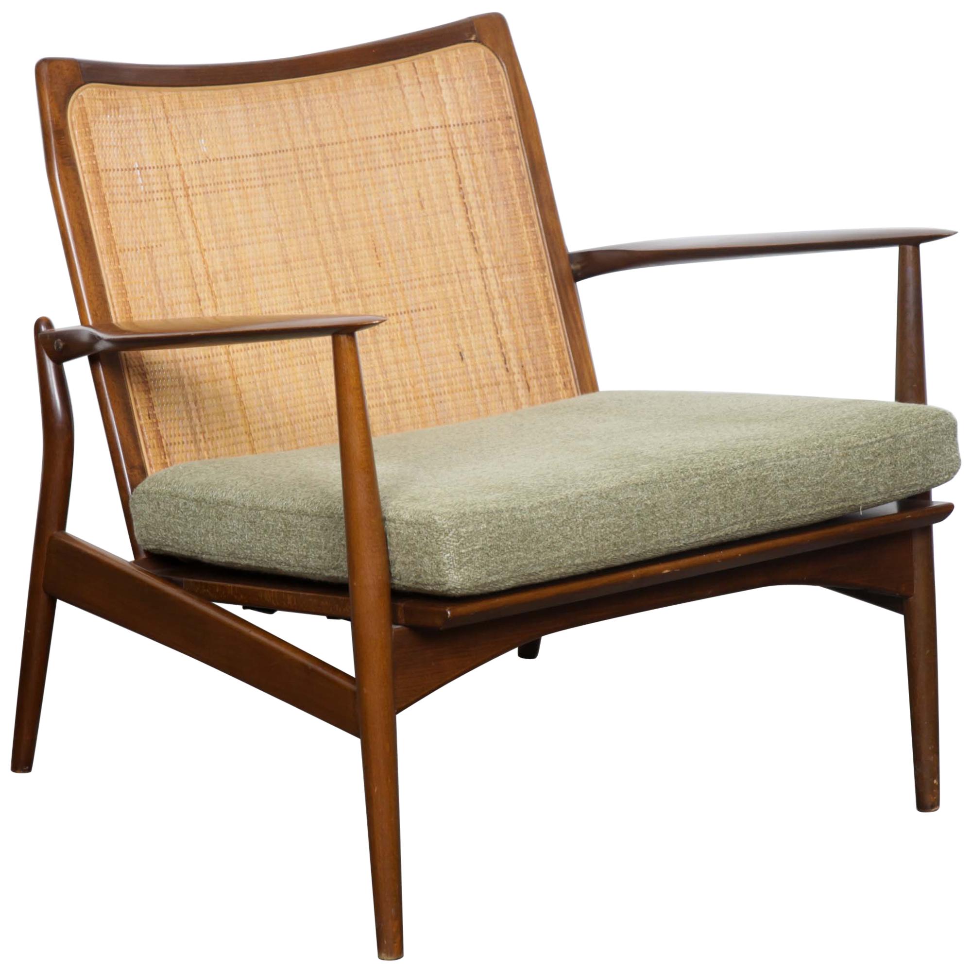 Ib Kofod-Larsen Walnut Spear Chair, Denmark