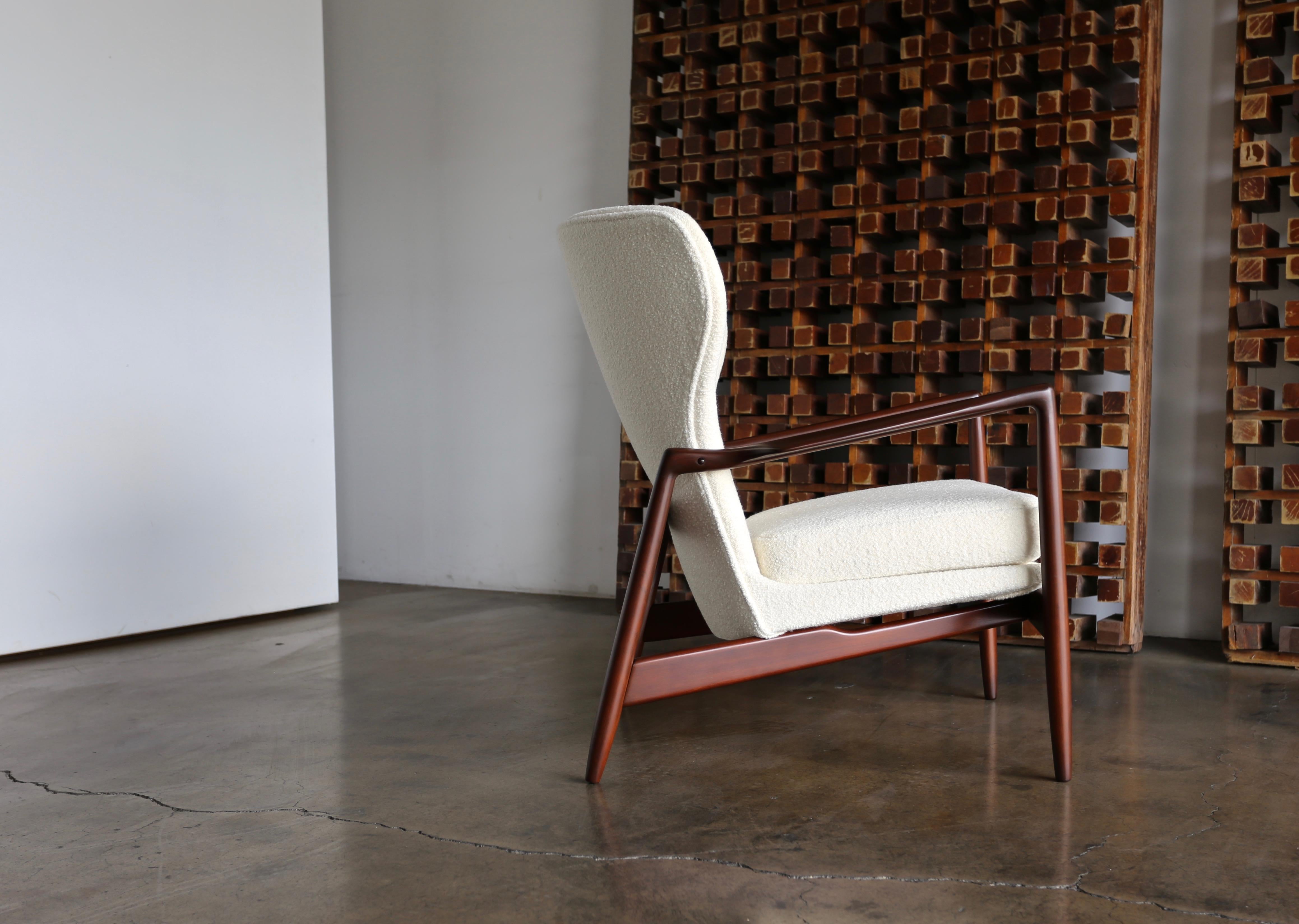 20th Century Ib Kofod-Larsen Wingback Lounge for Selig, circa 1965