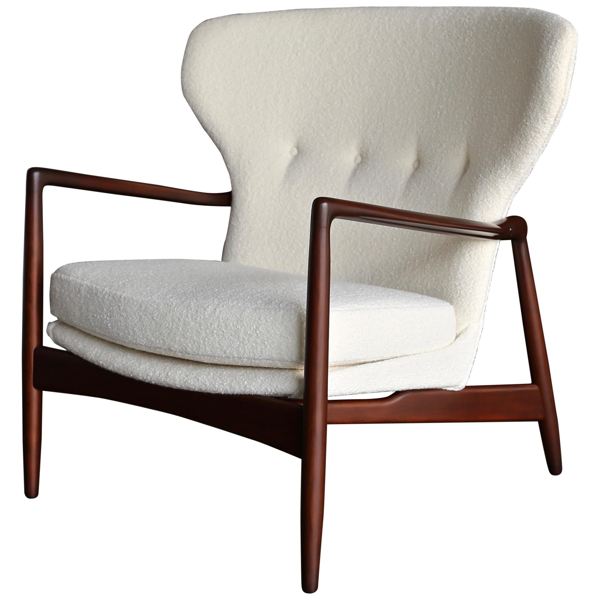 Ib Kofod-Larsen Wingback Lounge for Selig, circa 1965