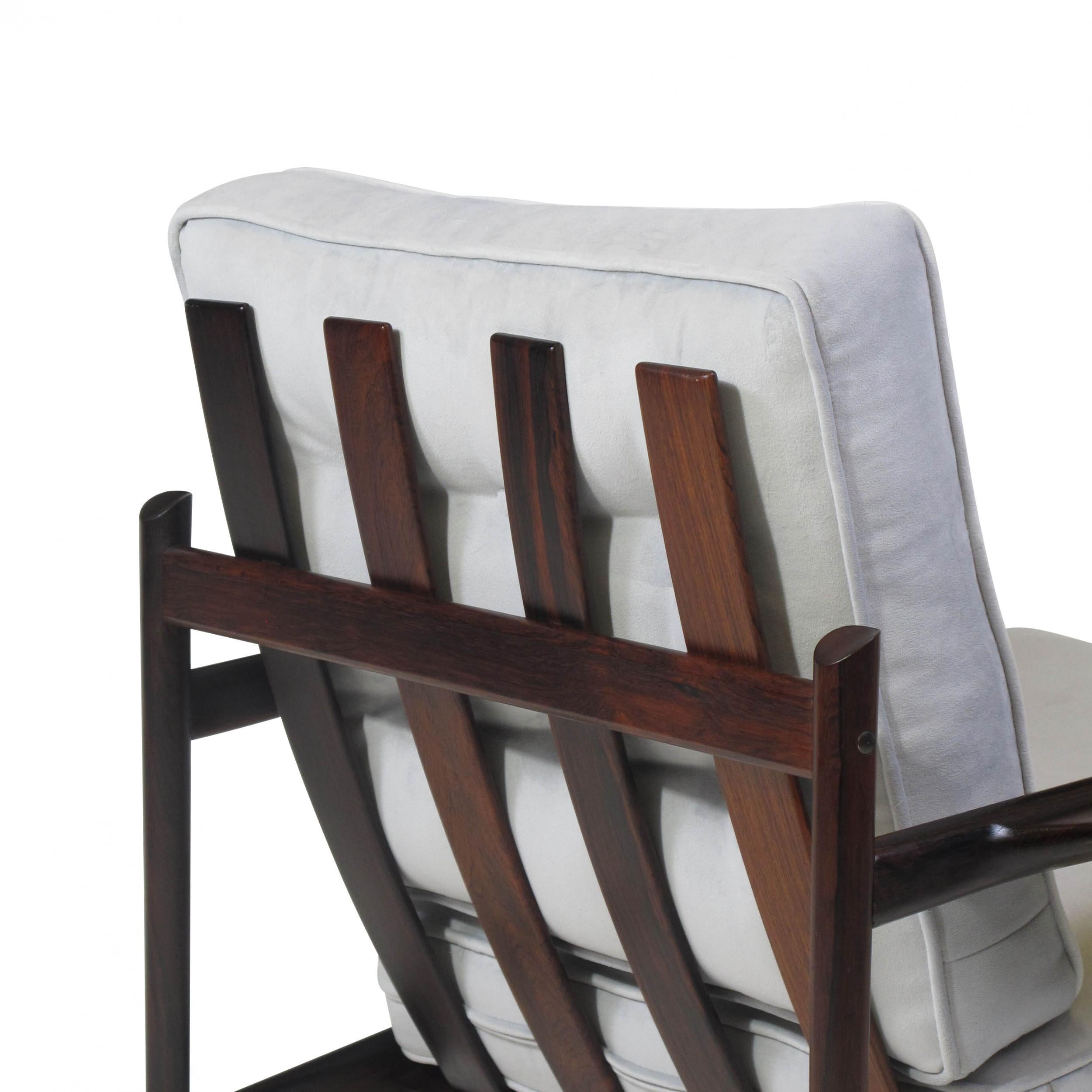 Scandinavian Modern IB Kofoed Larsen Rosewood Lounge Chairs