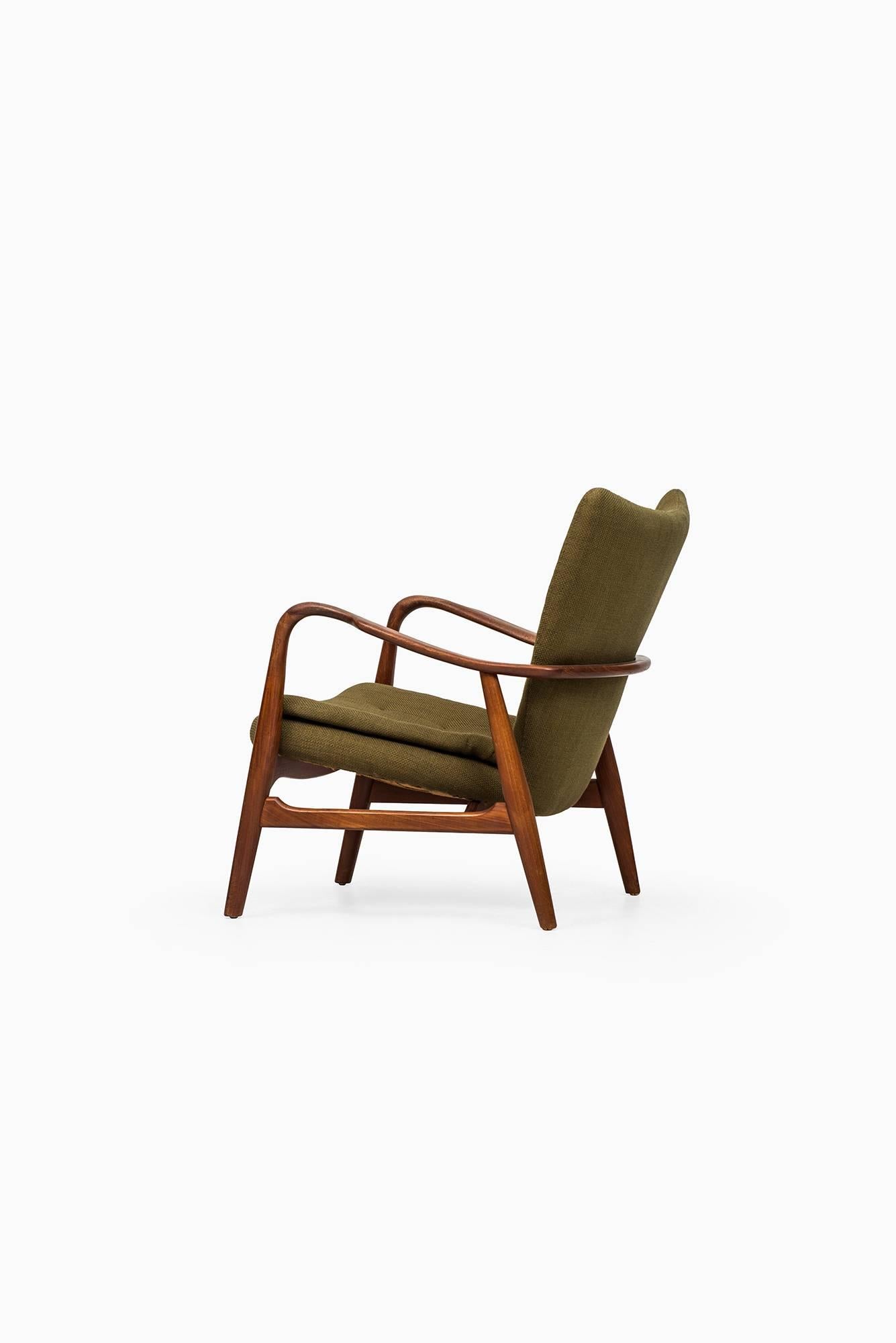 Danish Ib Madsen & Acton Schubell Easy Chair with Stool by Madsen & Schubell in Denmark