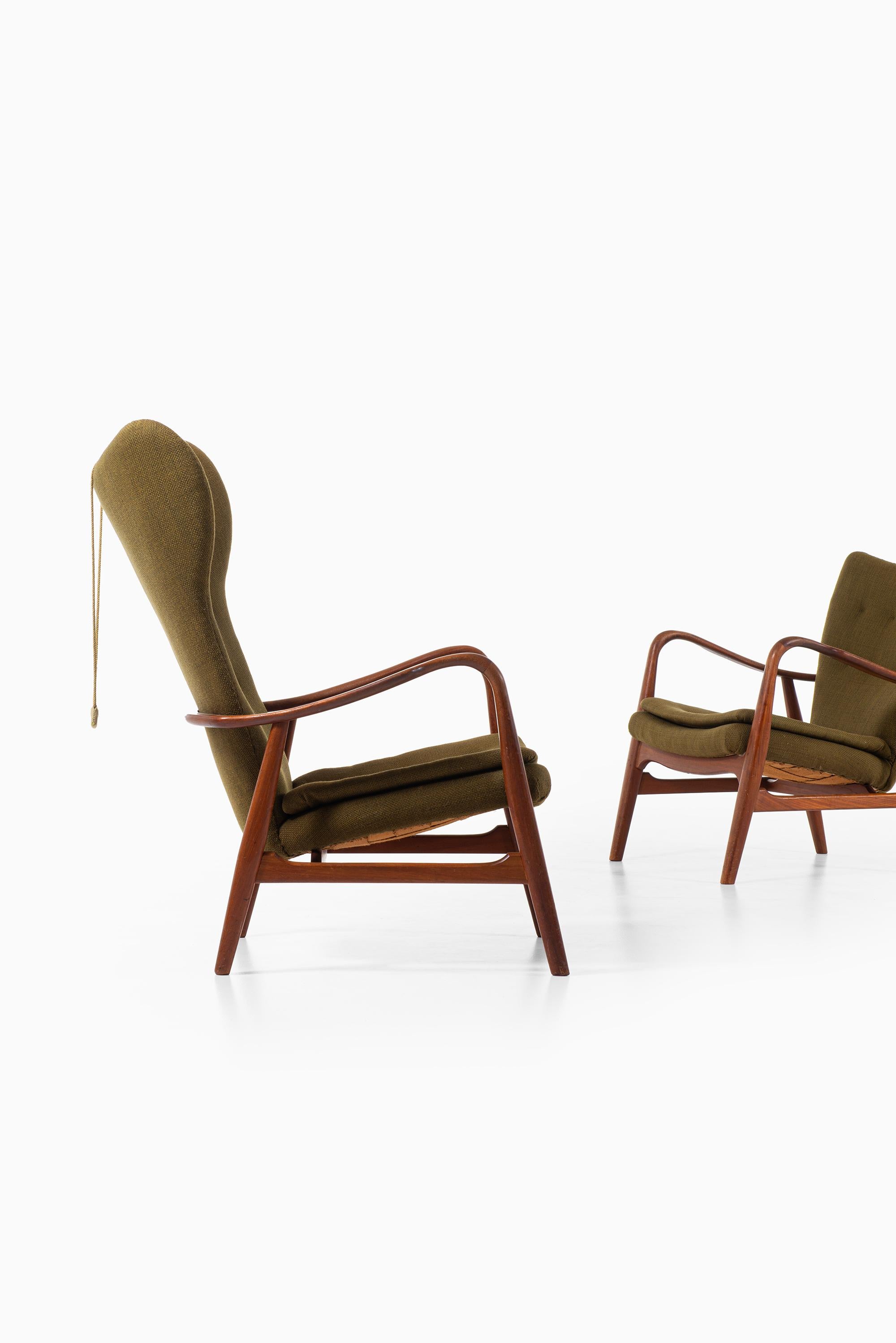 Ib Madsen & Acton Schubell Easy Chairs Produced by Madsen & Schubell in Denmark 2