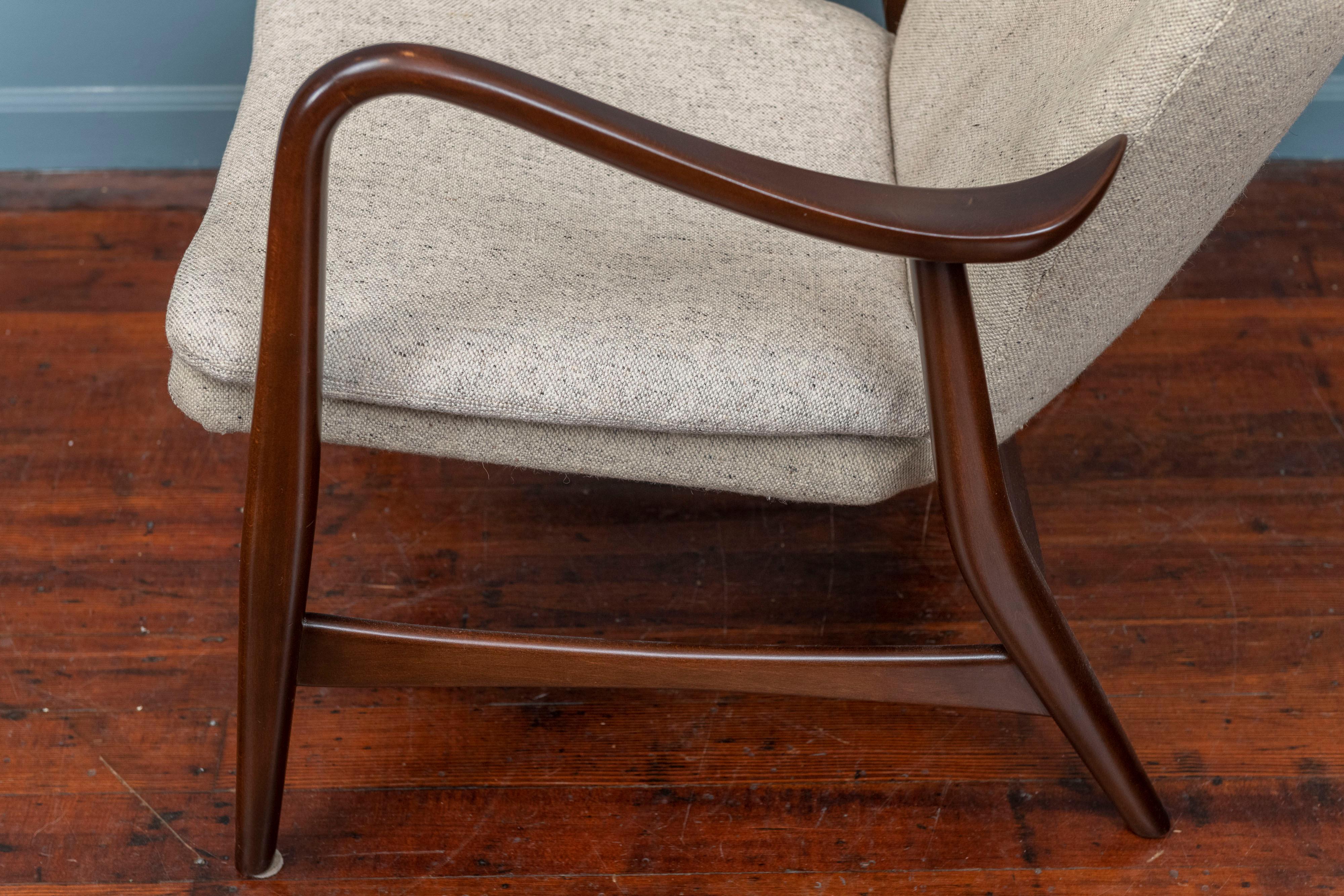 Fruitwood Ib Madsen & Acton Schubell Lounge Chair