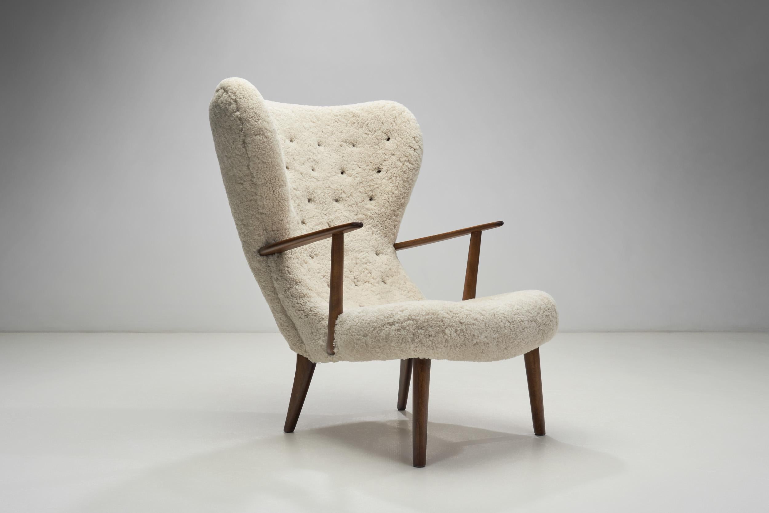 Ib Madsen & Acton Schubells „Prague Chair“ für Schubell & Madsen, Dänemark 1960er Jahre im Angebot 1