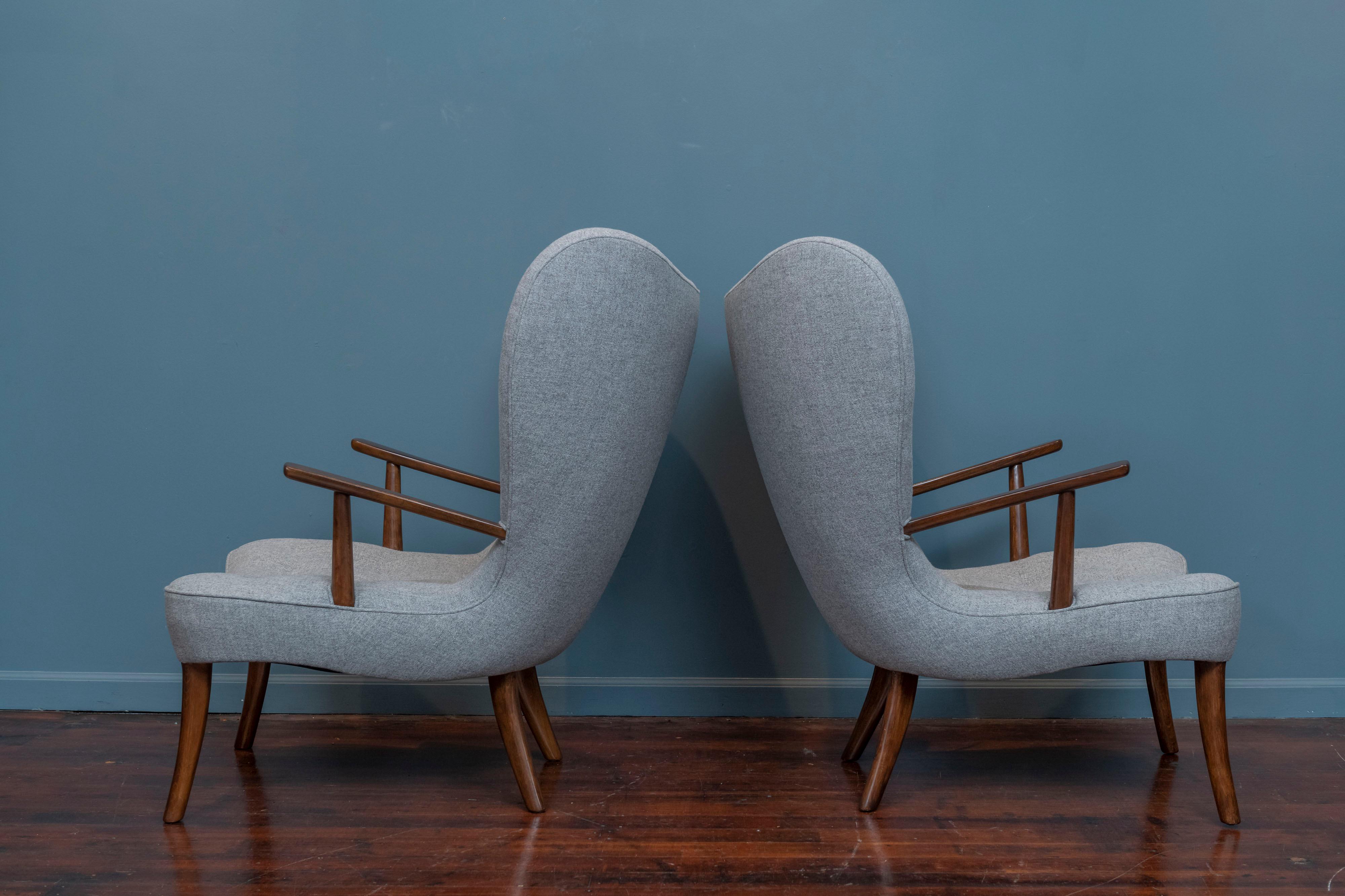 Danish Ib Madsen and Acton Schubell Lounge Chairs