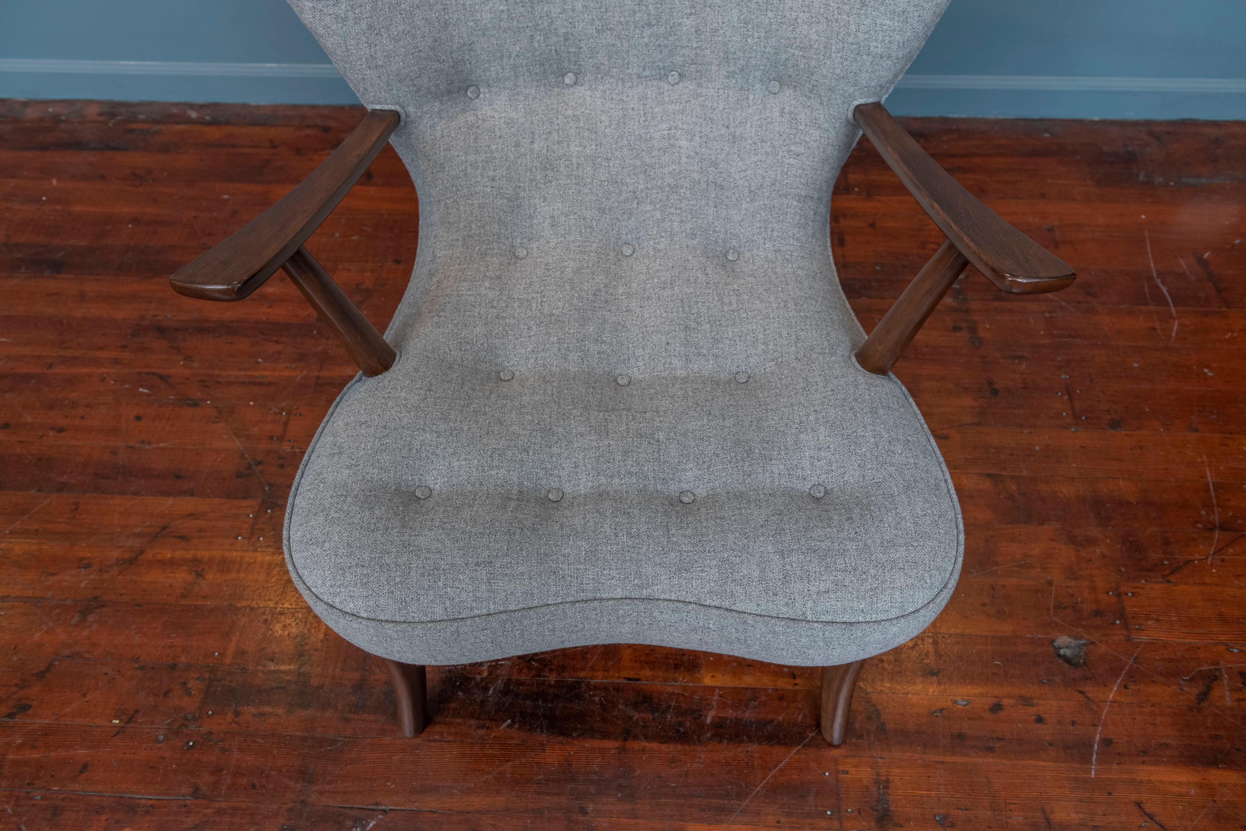 Mid-20th Century Ib Madsen and Acton Schubell Lounge Chairs
