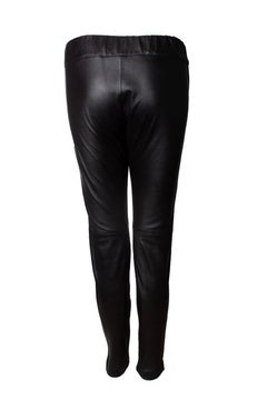 Ibana, black leather trousers