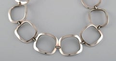 Ibe Dahlquist for Georg Jensen, Modernist Necklace, Sterling Silver