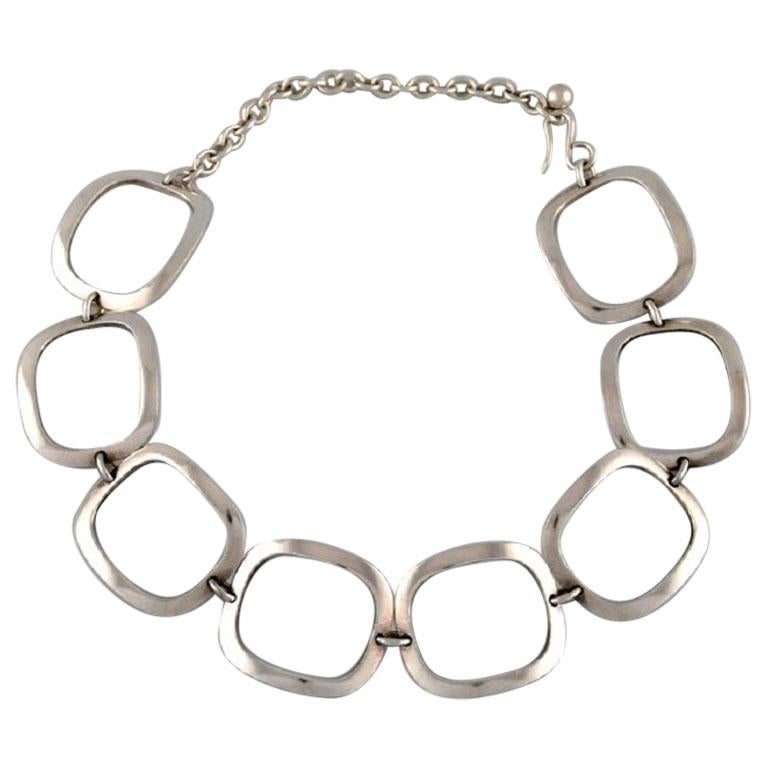 Ibe Dahlquist for Georg Jensen, Modernist Necklace, Sterling Silver