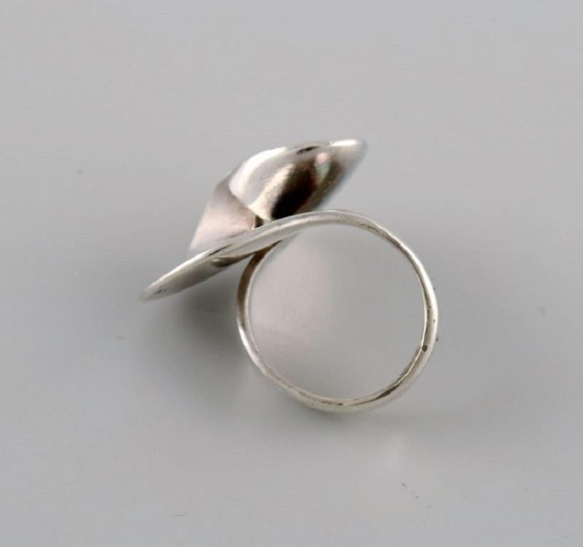 Women's Ibe Dahlquist '1924-1996' for Georg Jensen, Modernist Ring in Sterling Silver