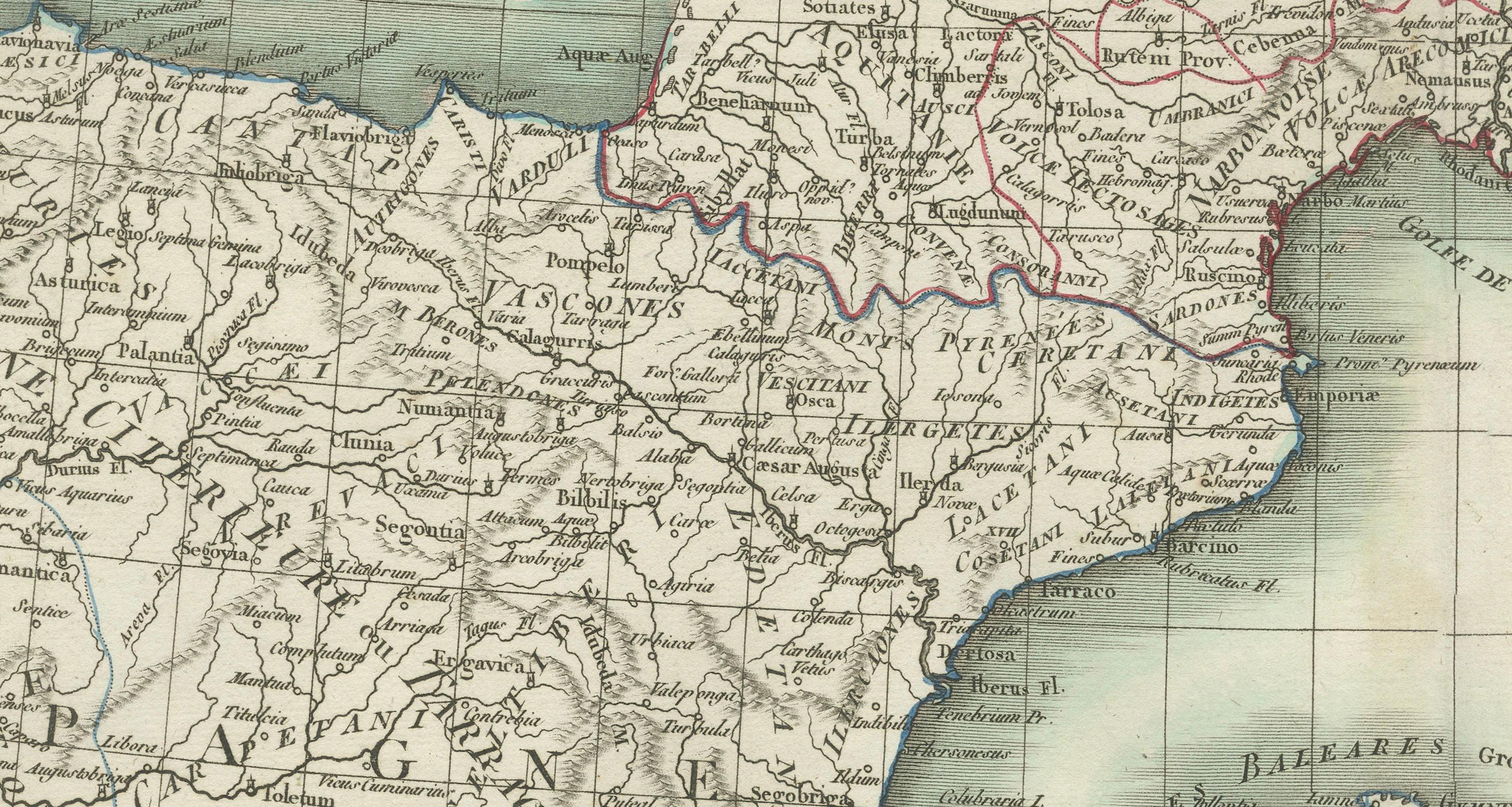 Antique Map with Title: 