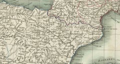 Iberian Peninsula & Mediterranean Map: Western Roman Empire, by Tardieu, 1802