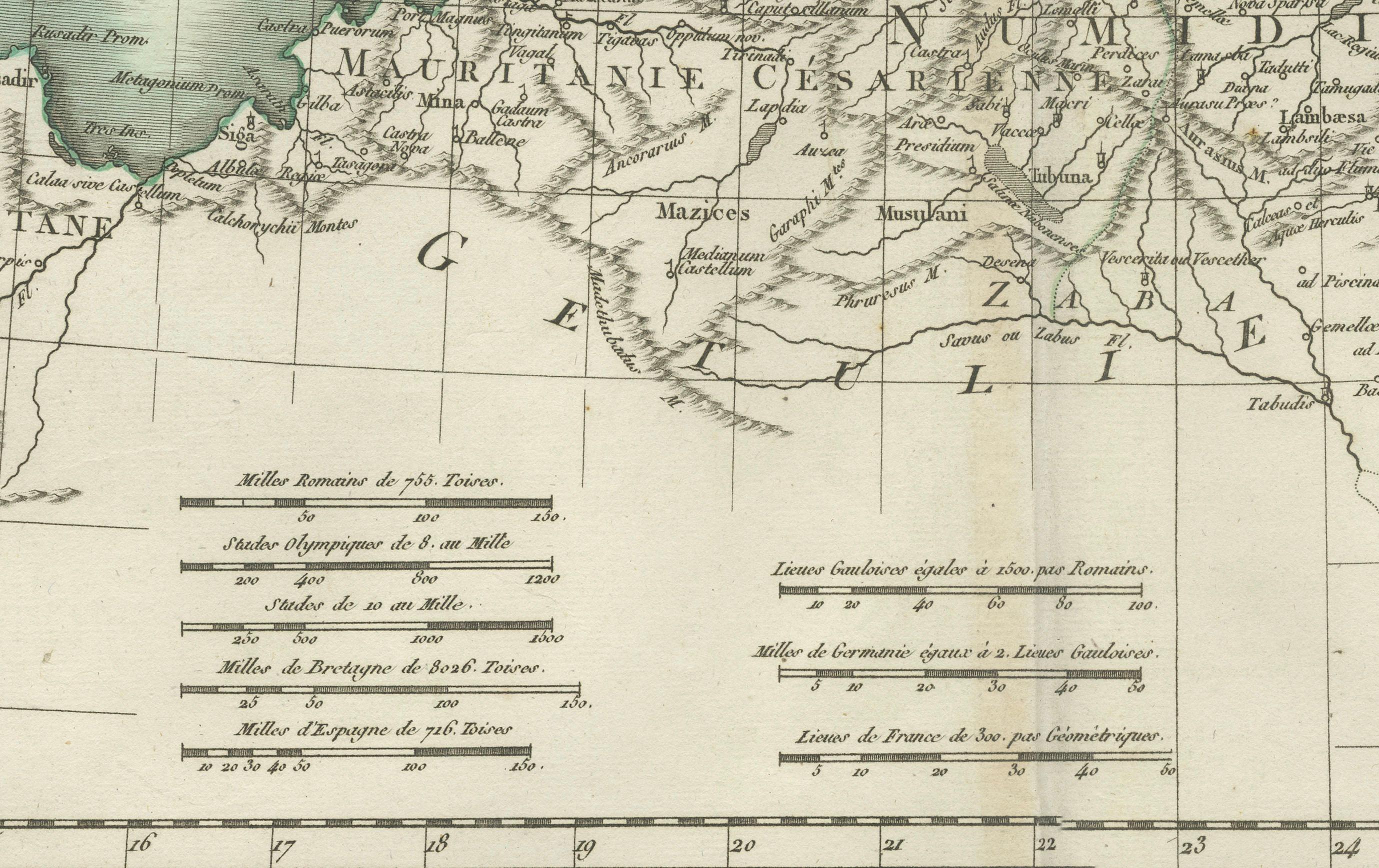 Iberian Peninsula & Mediterranean Map: Western Roman Empire, by Tardieu, 1802 In Good Condition For Sale In Langweer, NL