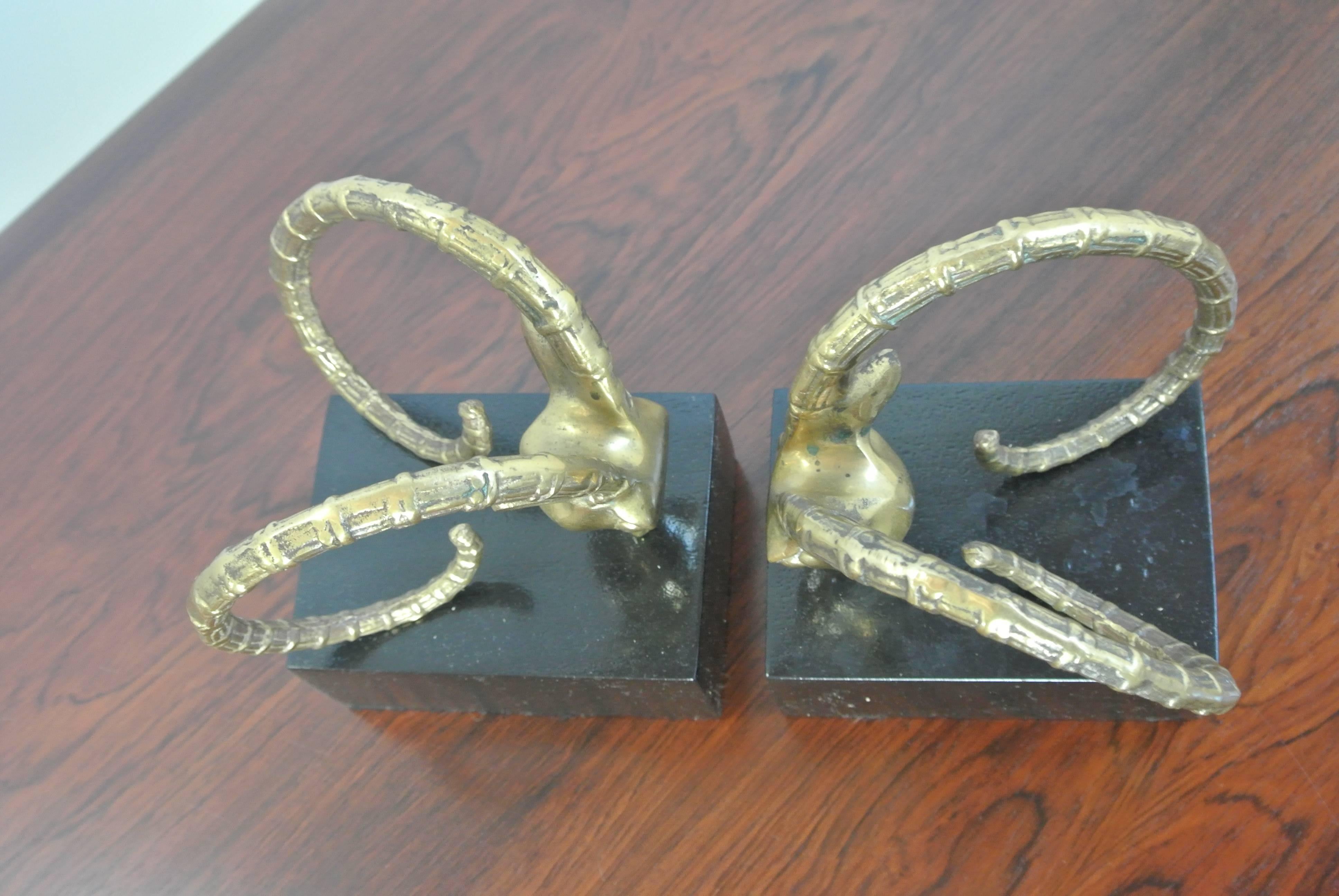 20th Century Ibex Bookends in the Manner of Alain Chervet For Sale