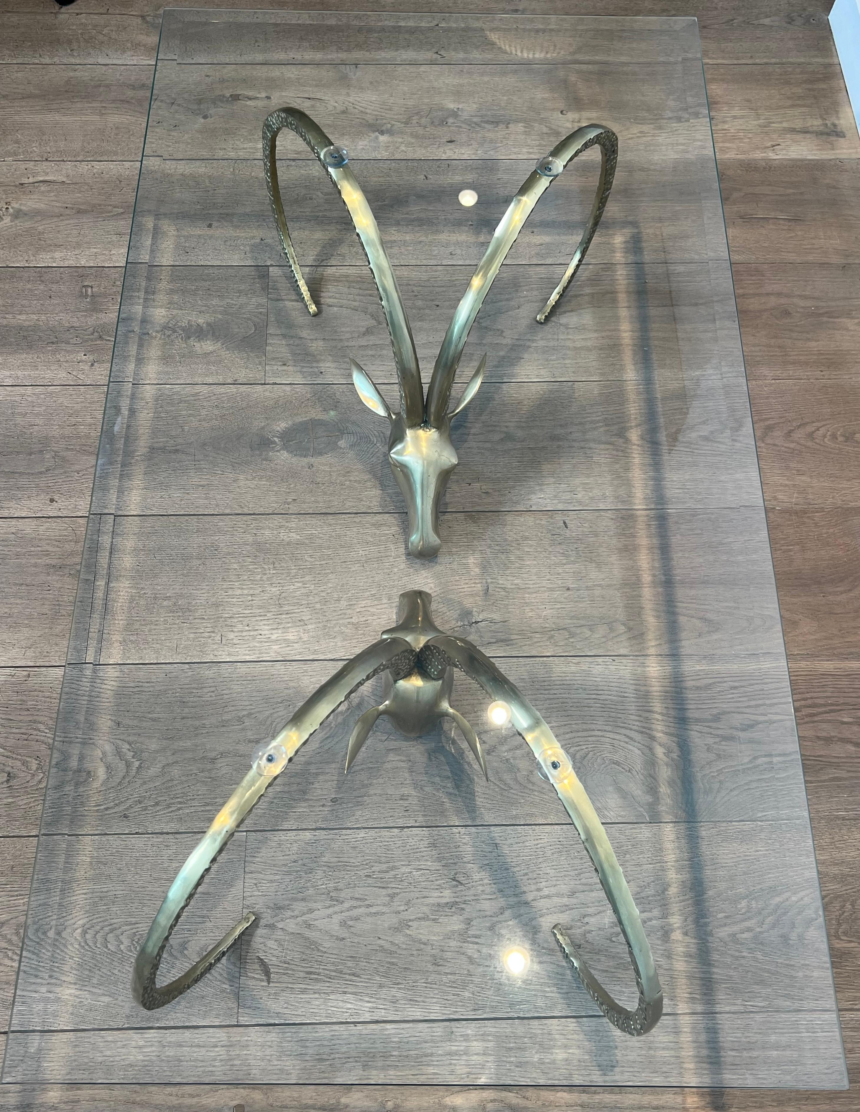 Table basse en laiton Ibex par Alain Chervet en vente 6