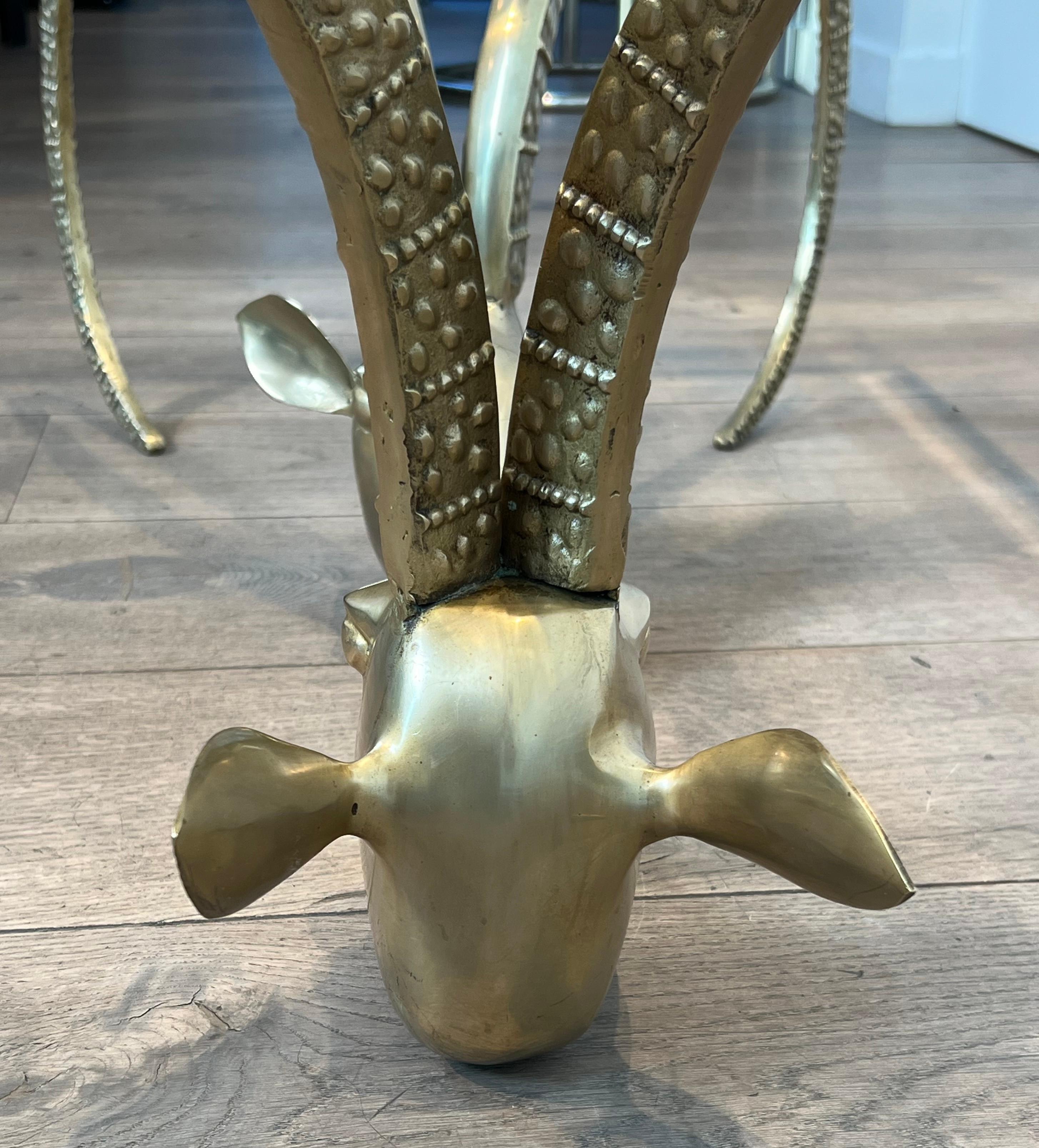 Table basse en laiton Ibex par Alain Chervet en vente 8